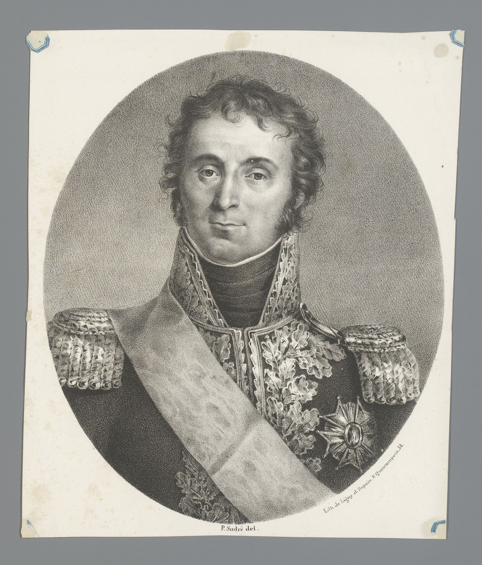 Portret van maarschalk André Masséna by Jean Pierre (1783-1866) Sudre