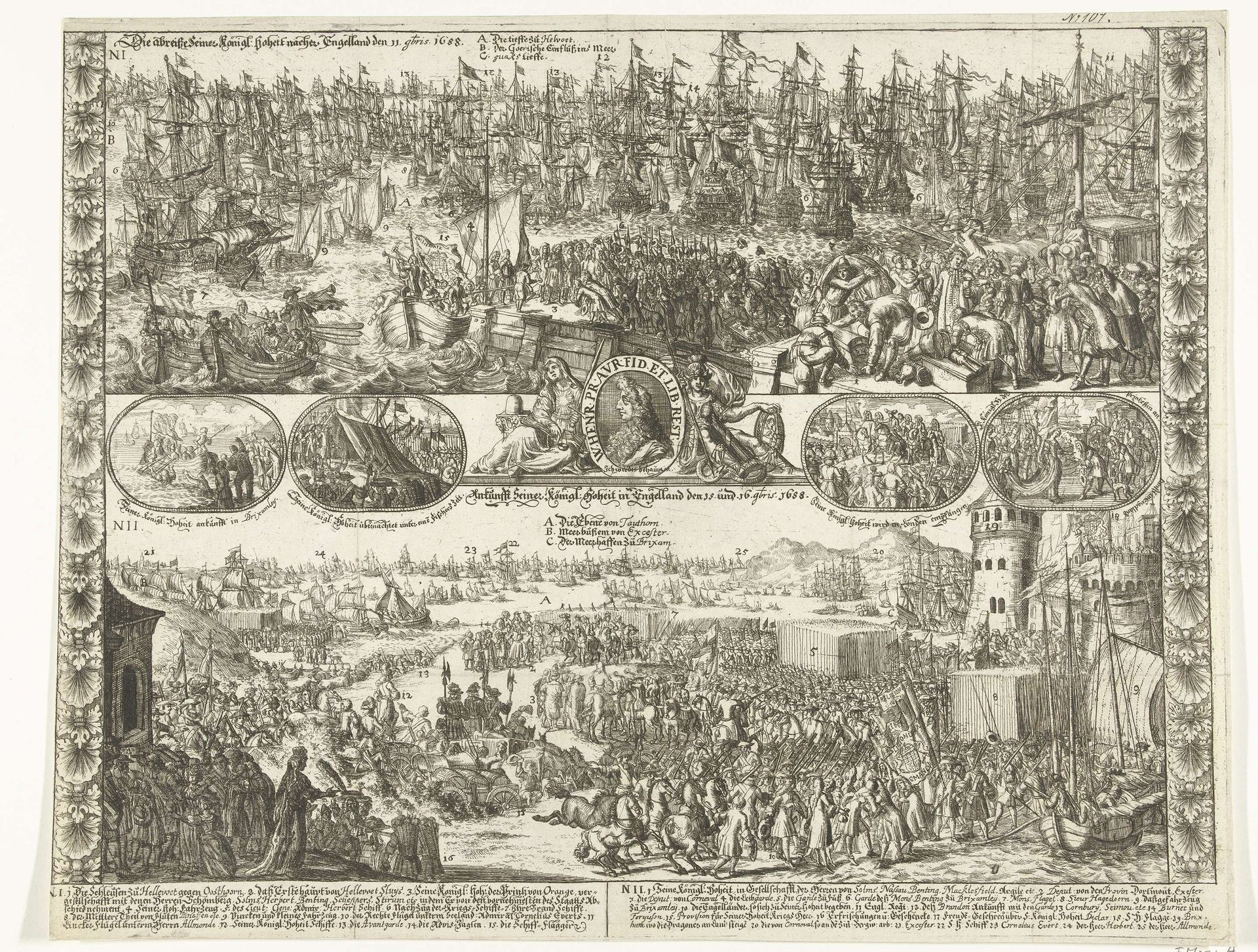 Tocht van Willem III naar Engeland, 1688 by Anonymous