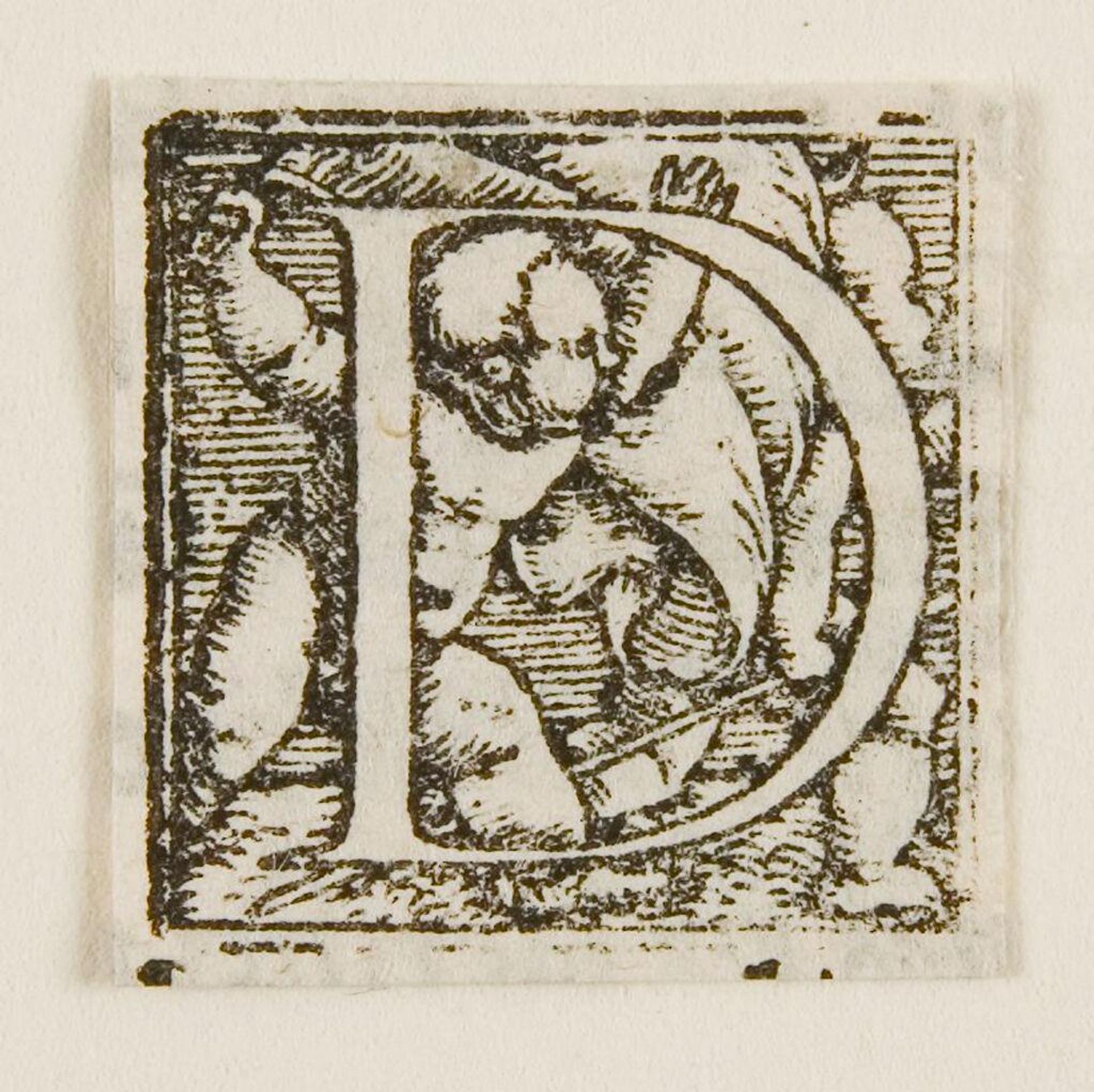 Letter D: Two Babies, One with a Banner the Other with a Staff by Hans Holbein the Younger