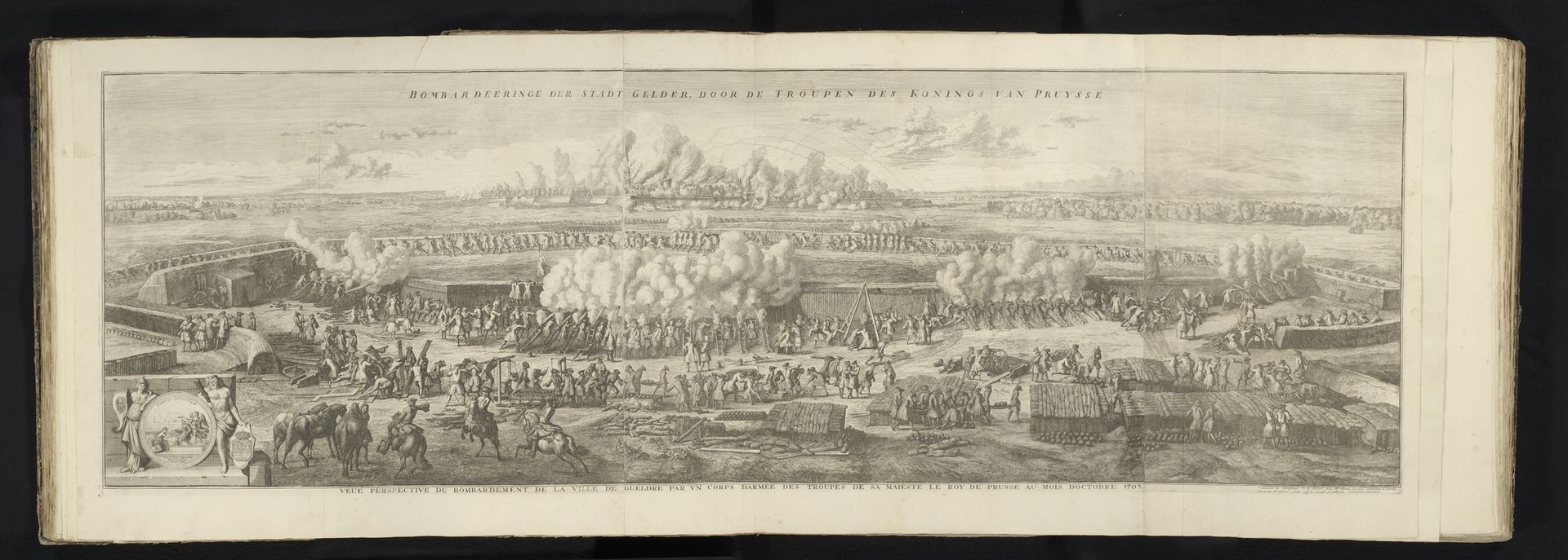 Bombardement van Geldern, 1703 by Jan van Huchtenburg