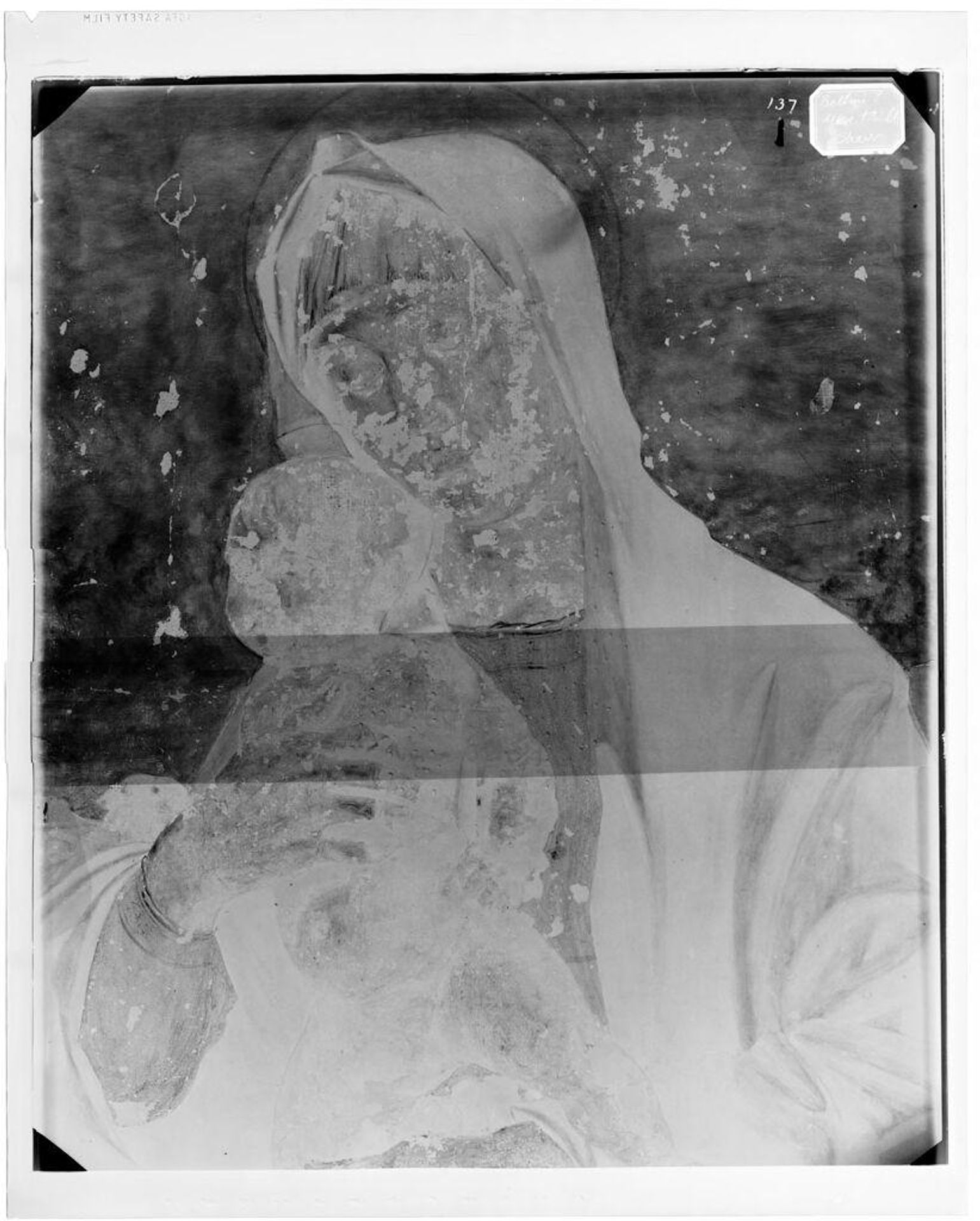 X-radiograph(s) of "Madonna and Child" by Artist of original: School of Giovanni Bellini