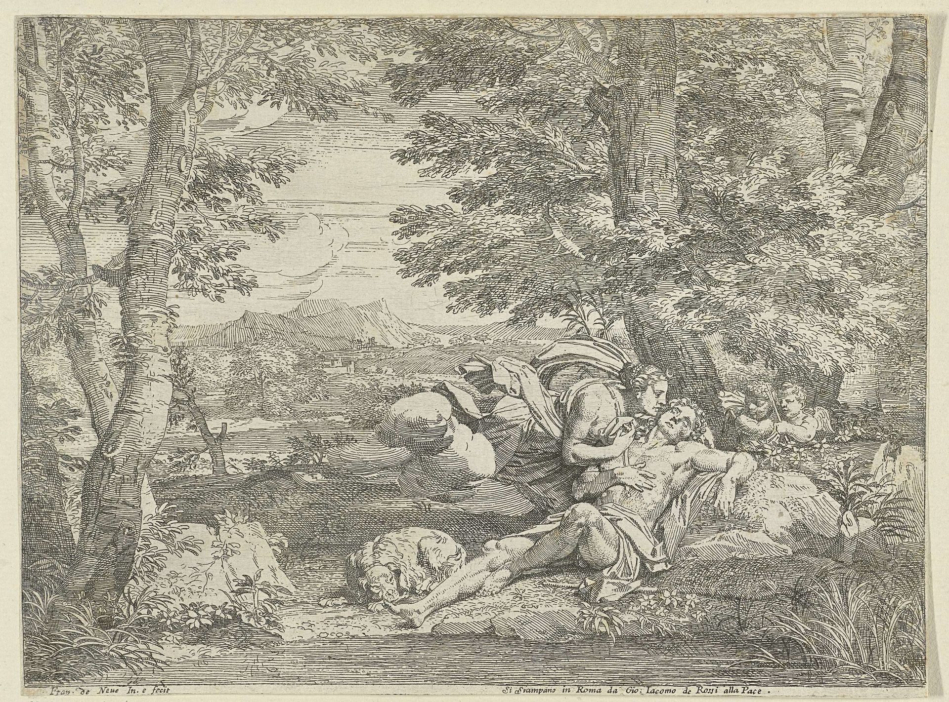 Diana en Endymion by Franciscus de Neve