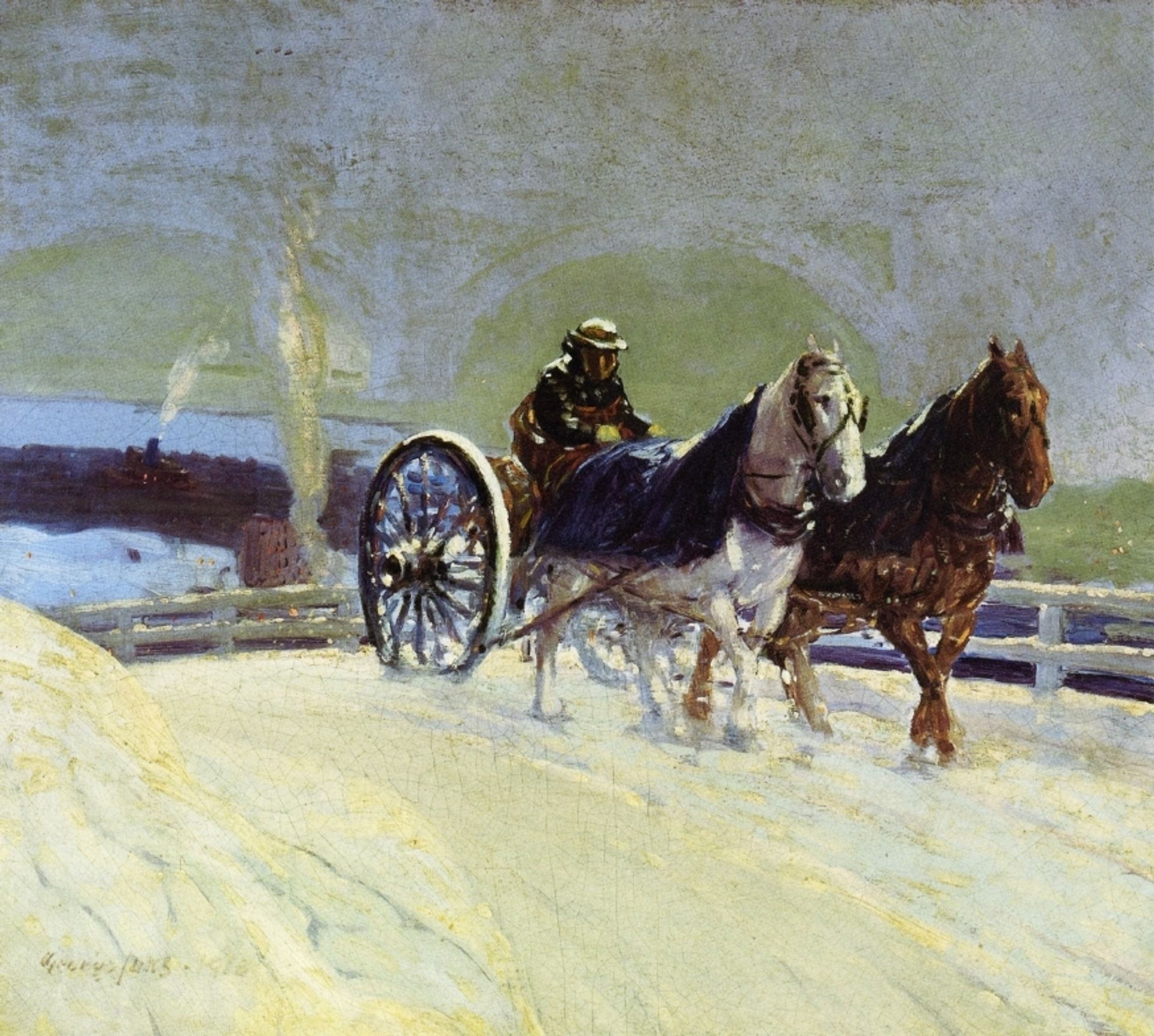 Hitch Team by George Luks
