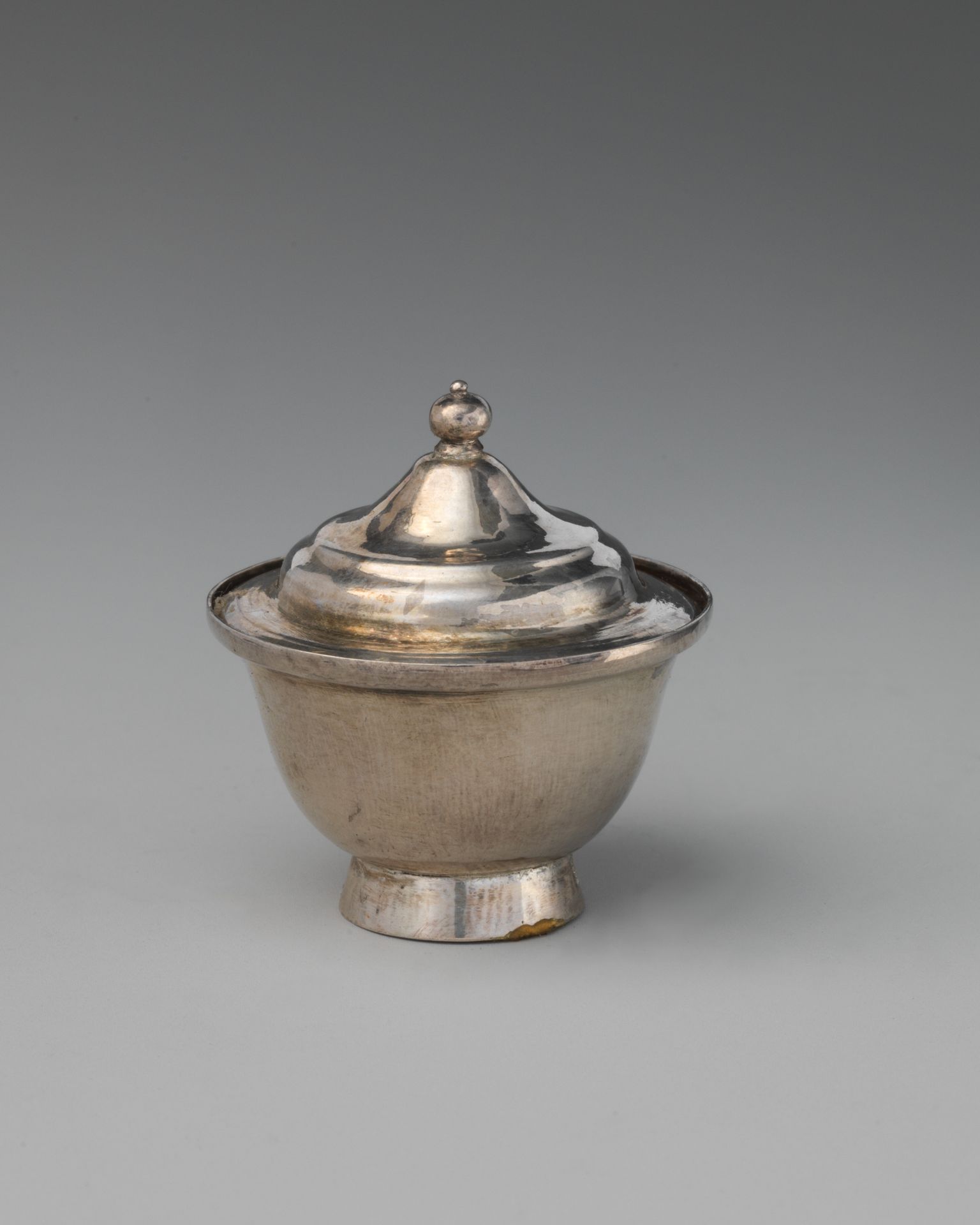 Miniature sugar bowl with cover by David Clayton