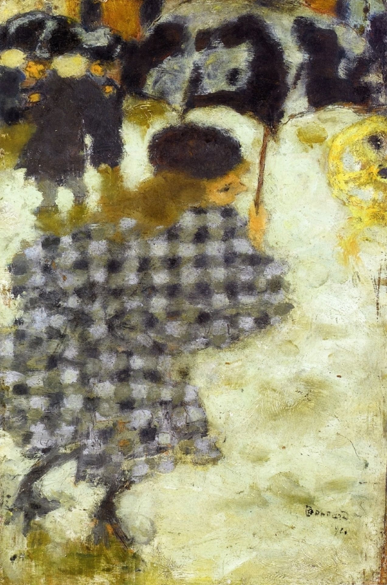 Young Girl with Umbrella by Pierre Bonnard