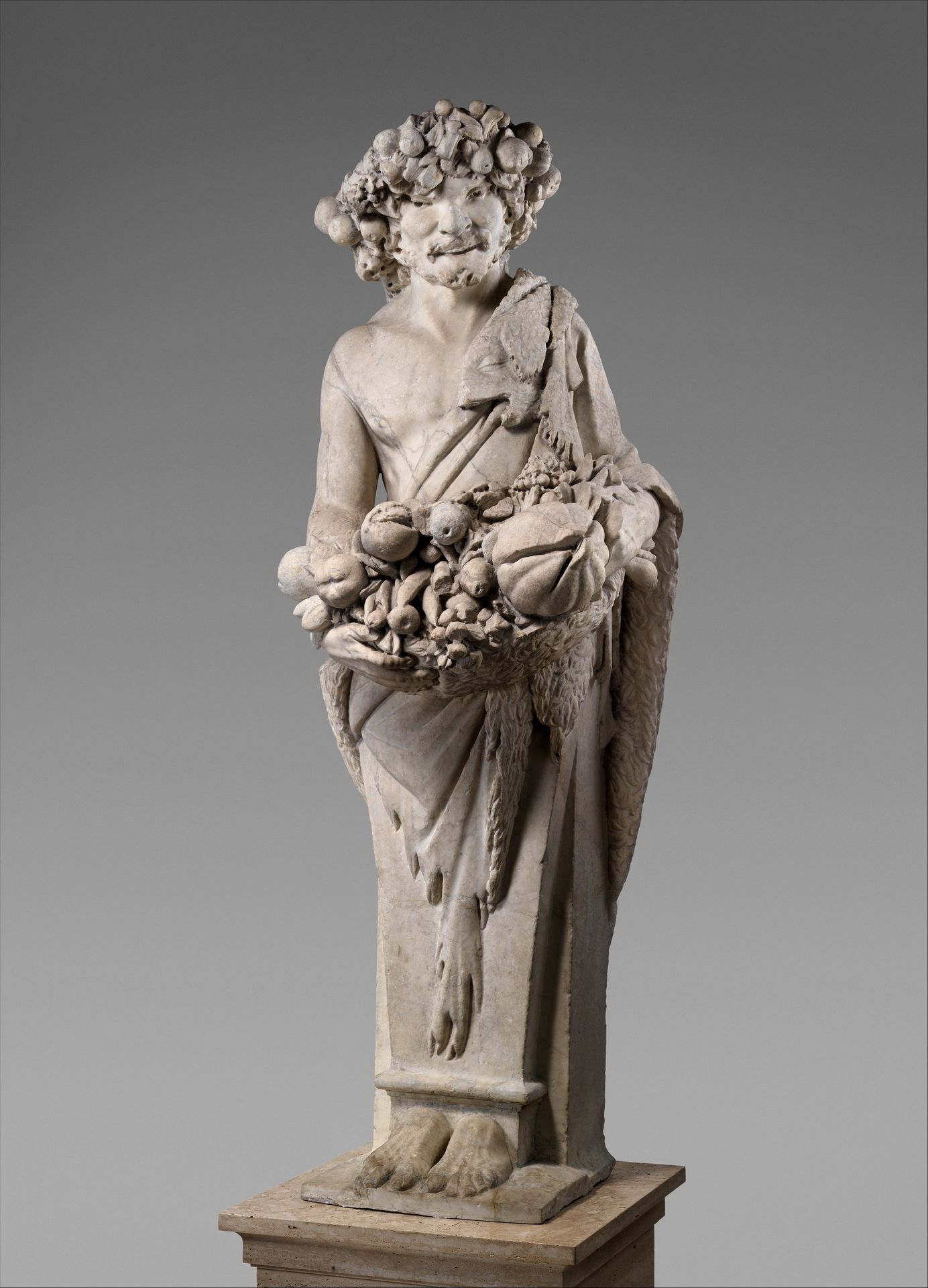 Autumn in the Guise of Priapus (one of a pair) by Pietro Bernini