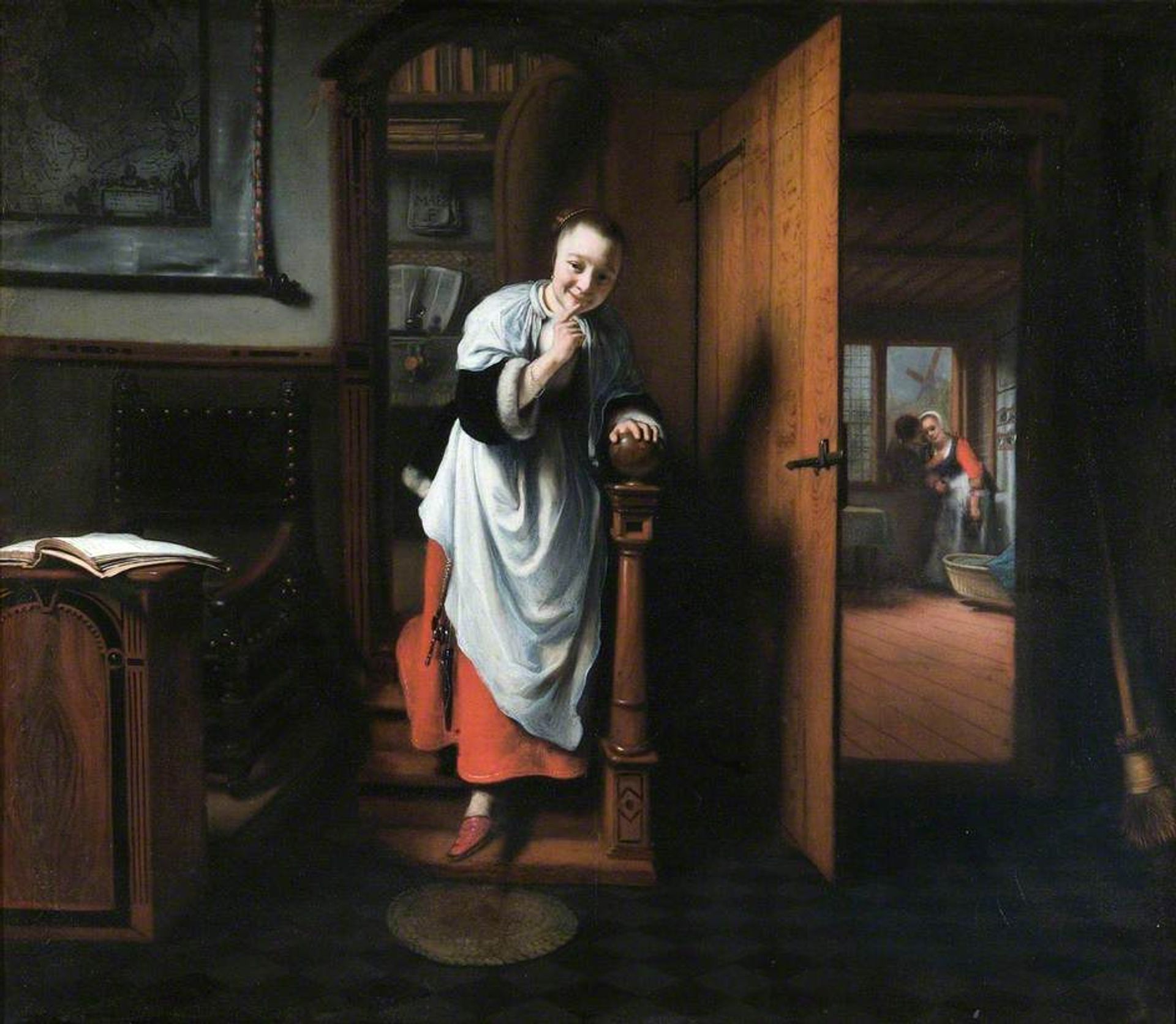 The Eavesdropper by Nicolaes Maes