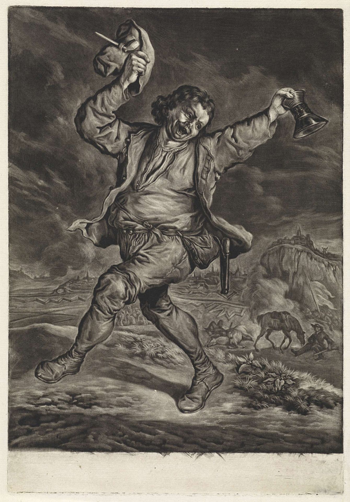 De vrolijke patriot by Cornelis Dusart