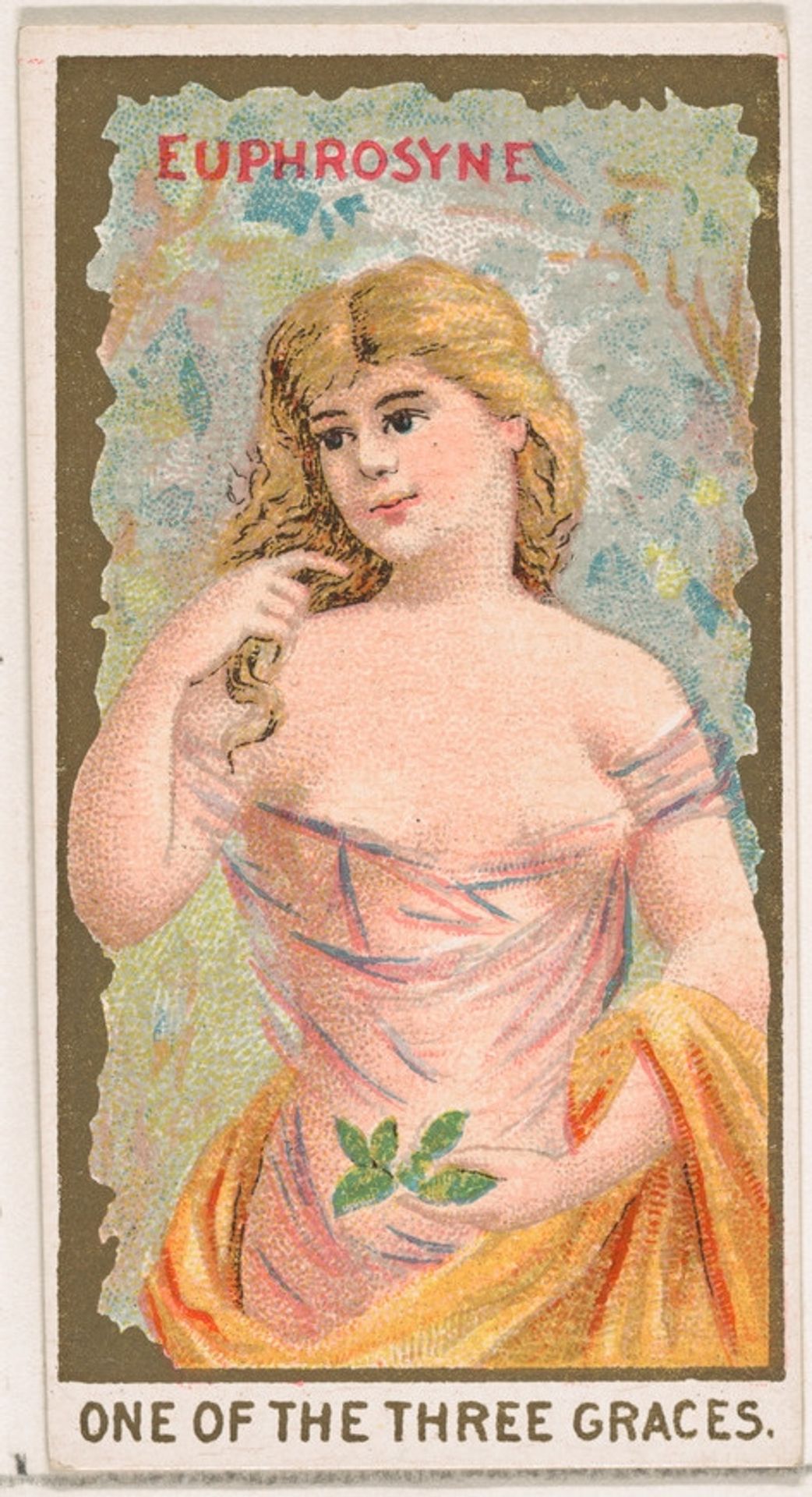 Euphrosyne, One of the Three Graces, from the Goddesses of the Greeks and Romans series (N188) issued by Wm. S. Kimball & Co. by William S. Kimball & Company