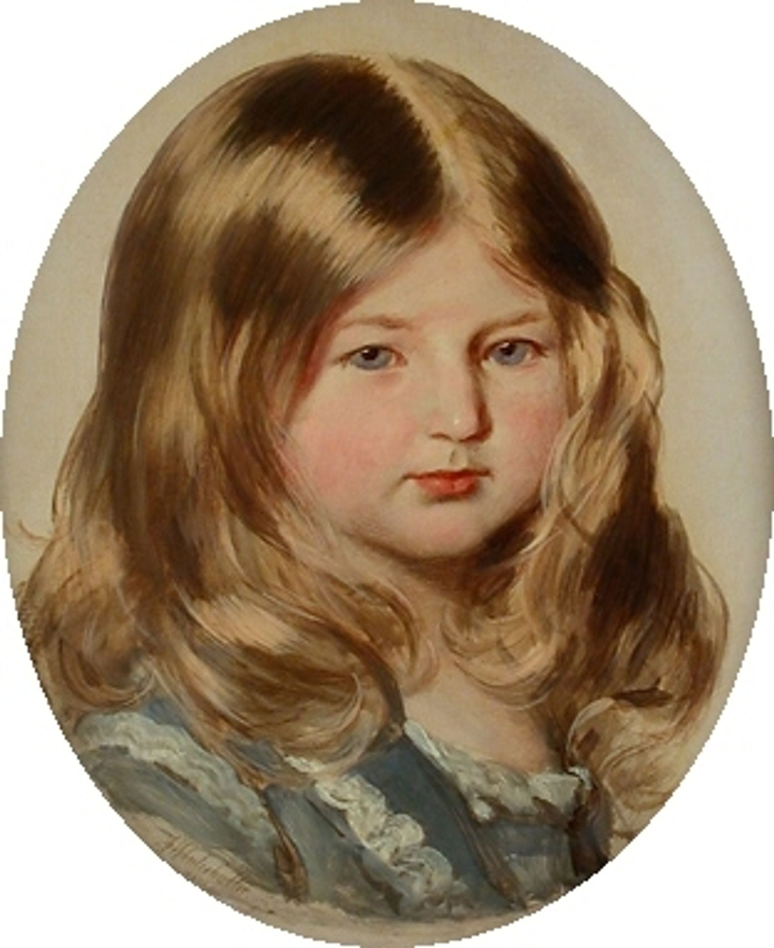 Study for a portrait of Princess Amalie of Saxe-Coburg-Gotha by Franz Xaver Winterhalter