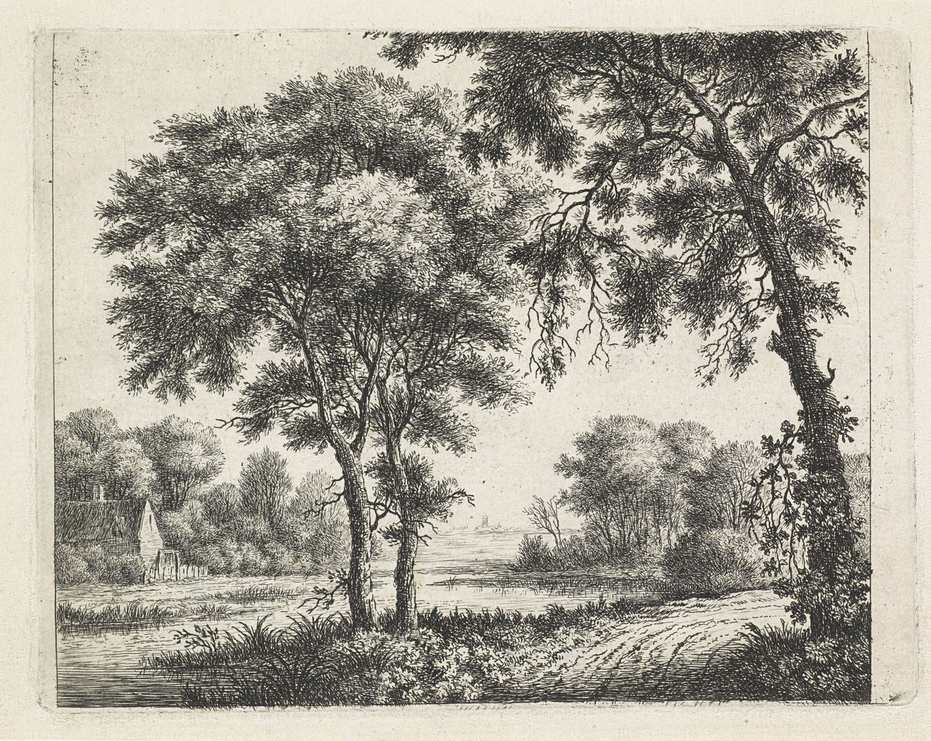 Huis aan de oever van een rivier by Anonymous