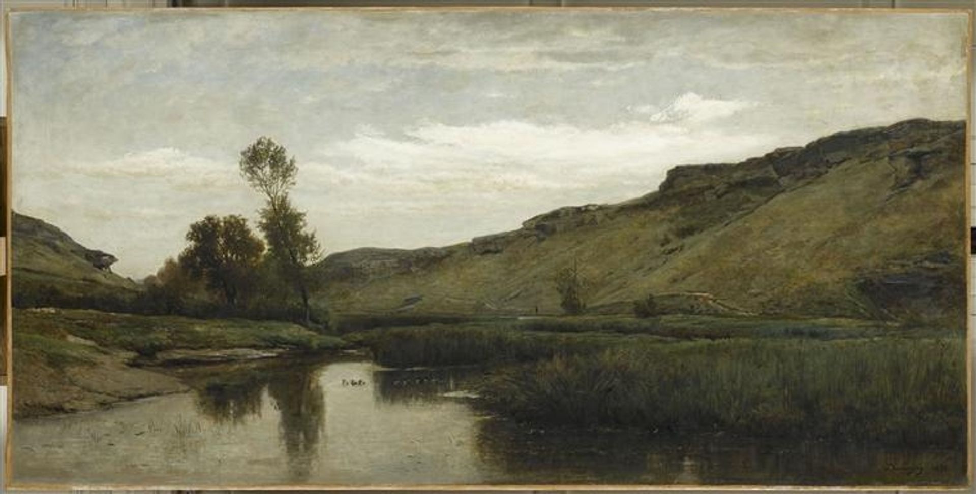 The big valley of the Optevoz by Charles François Daubigny