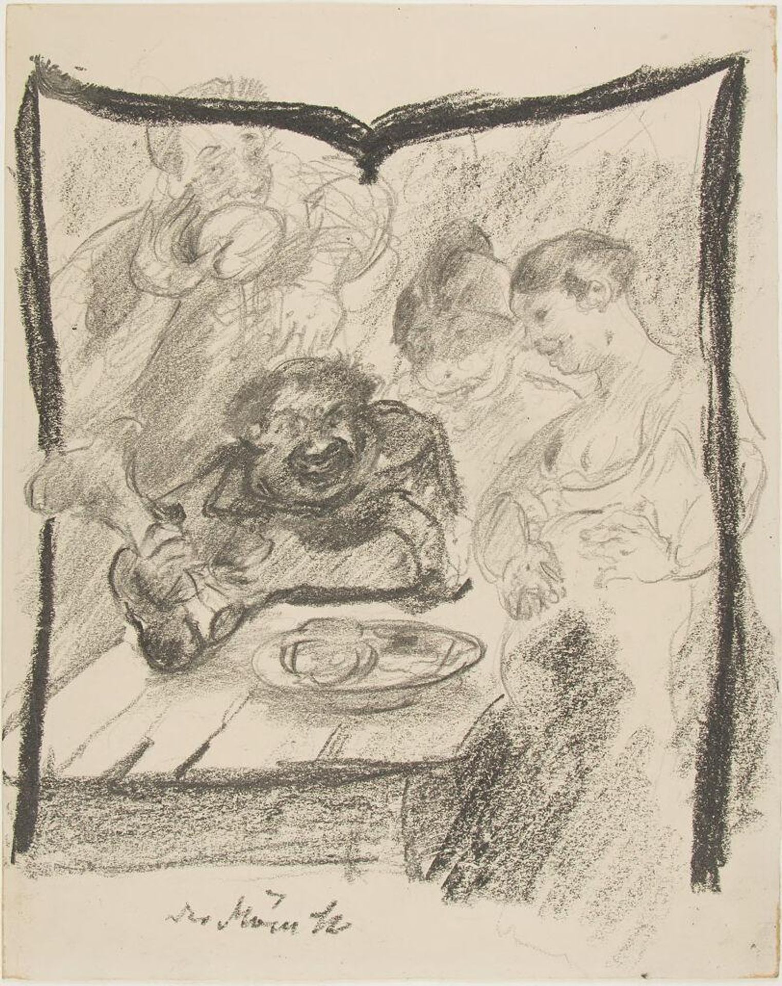 Letter M: The Monk by Lovis Corinth