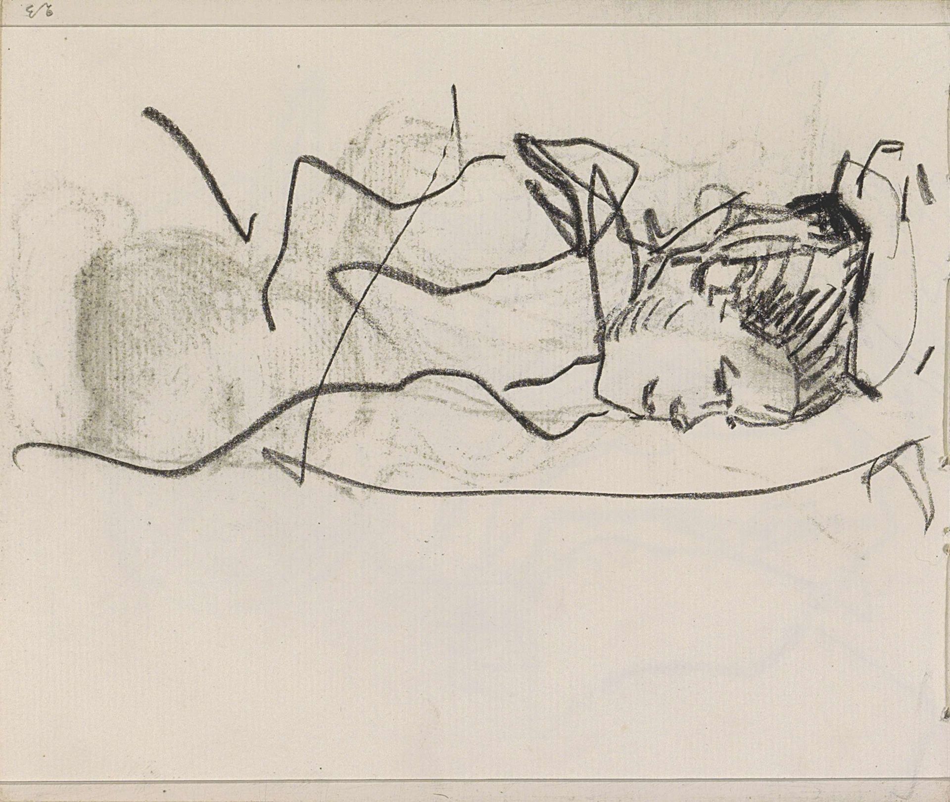 Dienstmeid, in profiel by Isaac Israels
