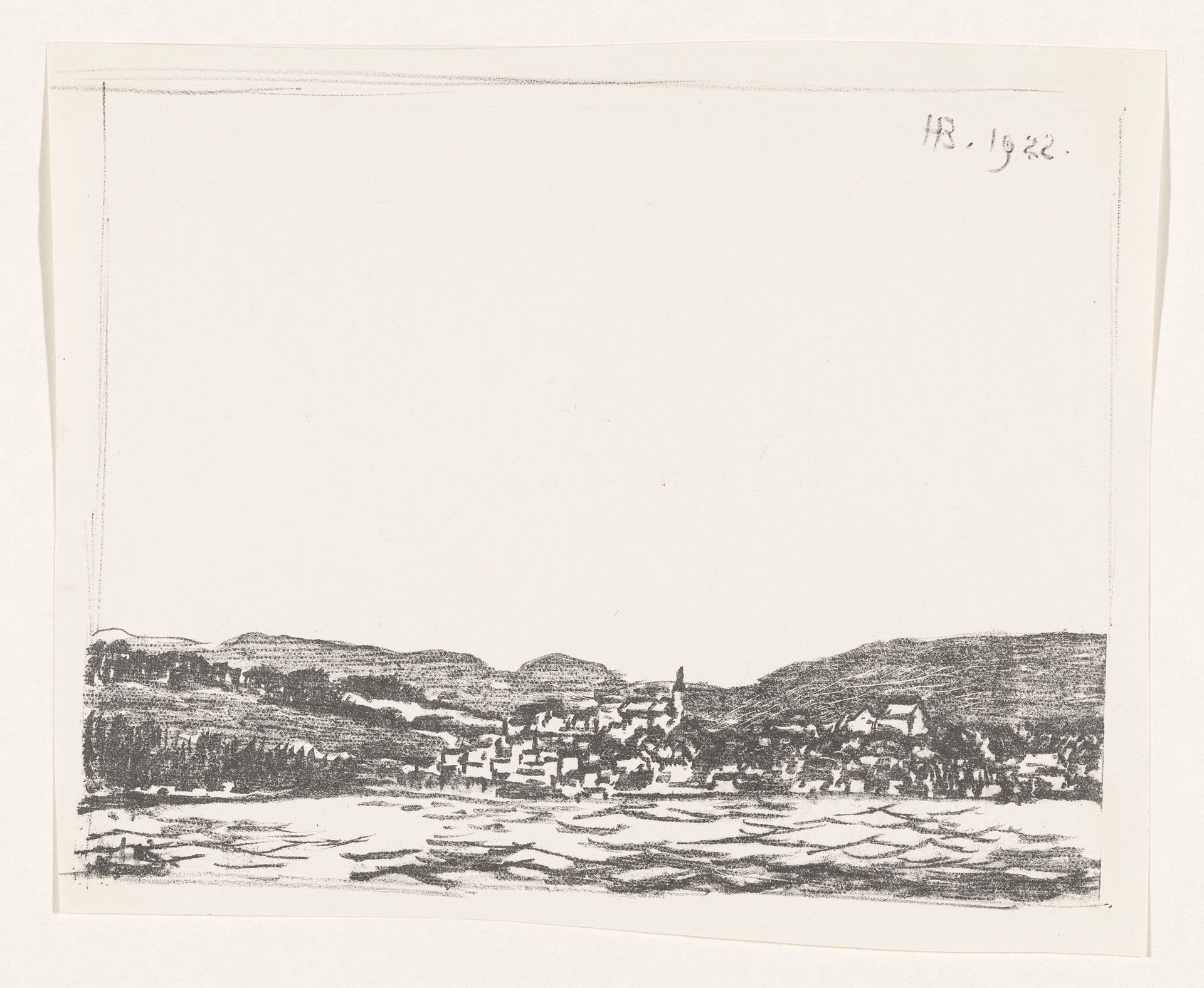 Plaats aan de Starnberger See by Henri Braakensiek