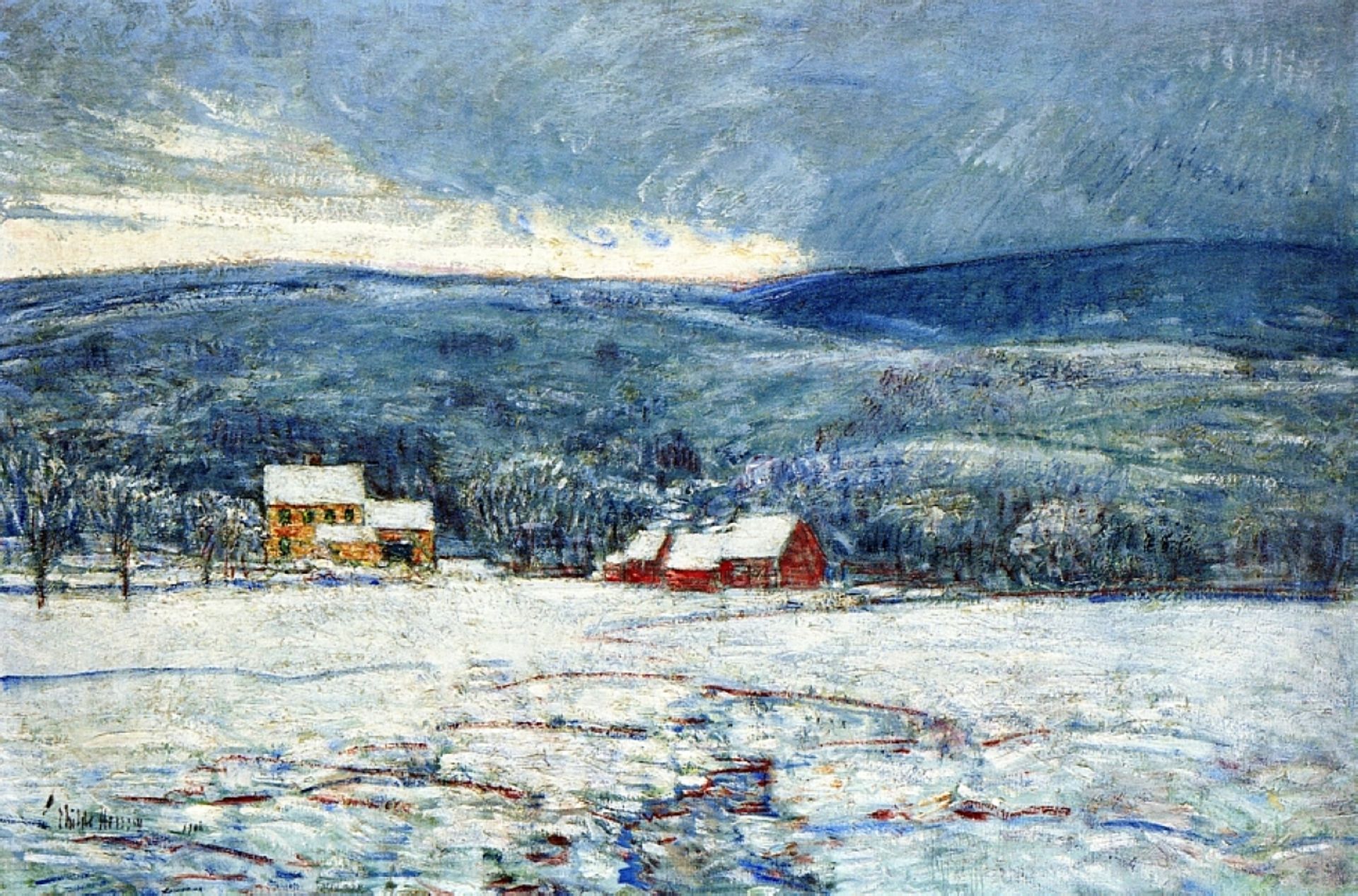 Winter in the Connecticut Hills by Childe Hassam