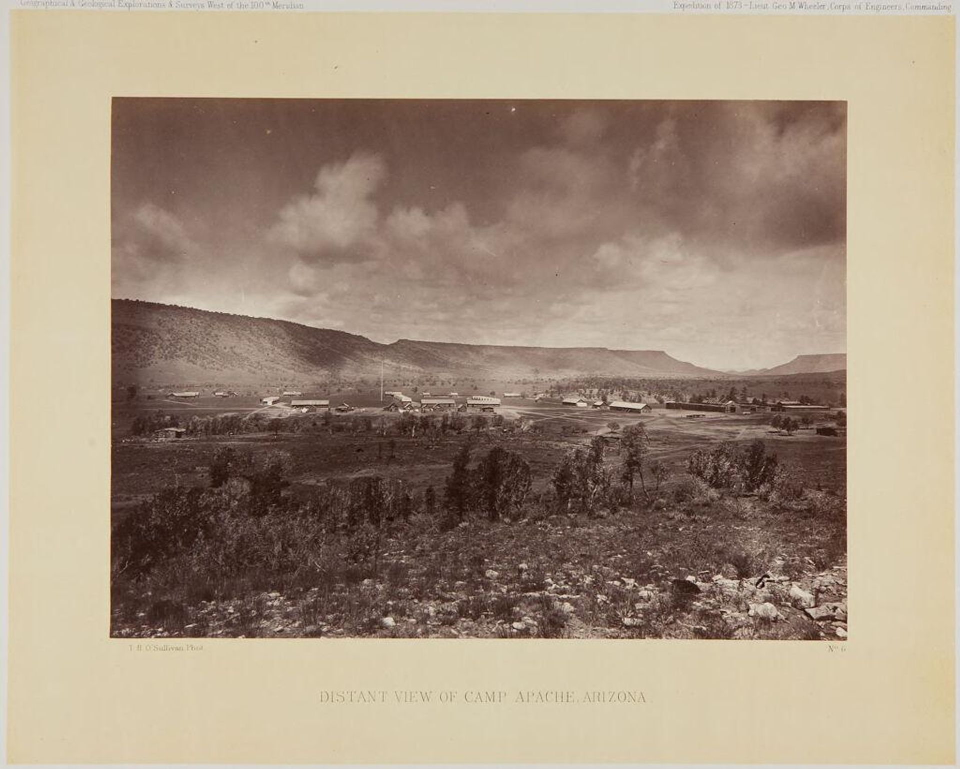 Distant View of Camp Apache, Arizona by Timothy H. O'Sullivan