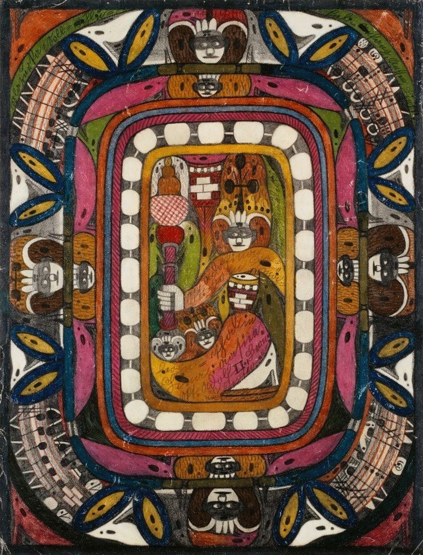 Skt. Adolfina vom Chamäleohn=Thal in China; Aasien by Adolf Wölfli