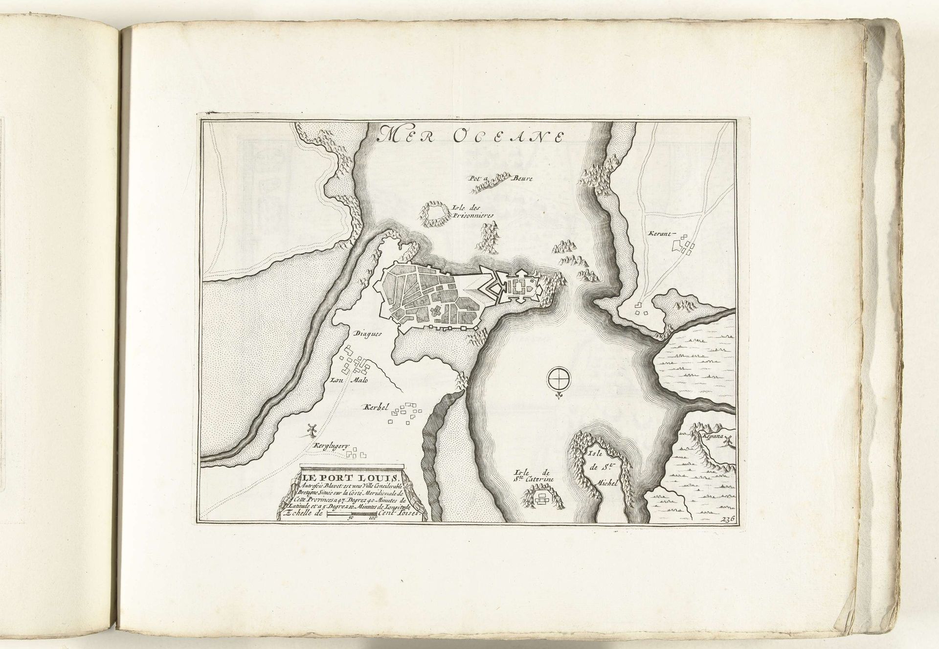 Plattegrond van Port Louis, ca. 1702 by Anonymous