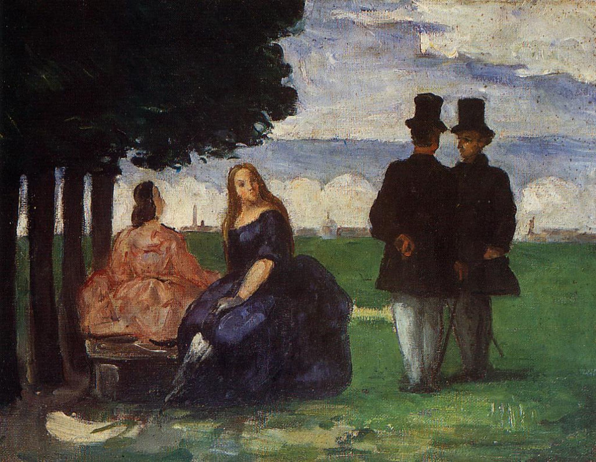 Promenade by Paul Cézanne