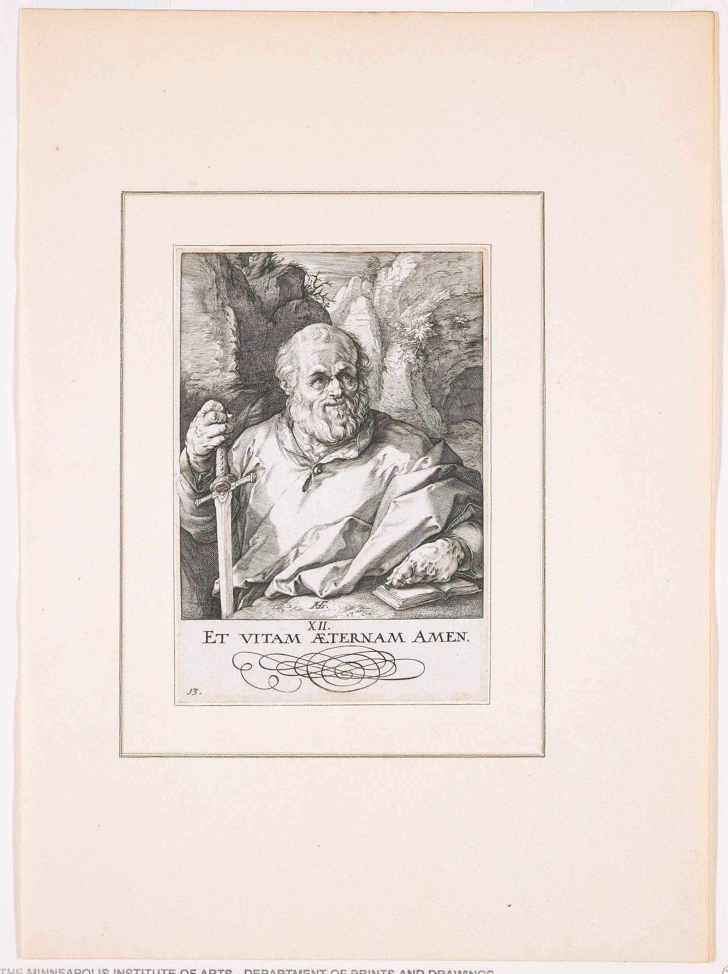 Saint Matthias by Hendrick Goltzius