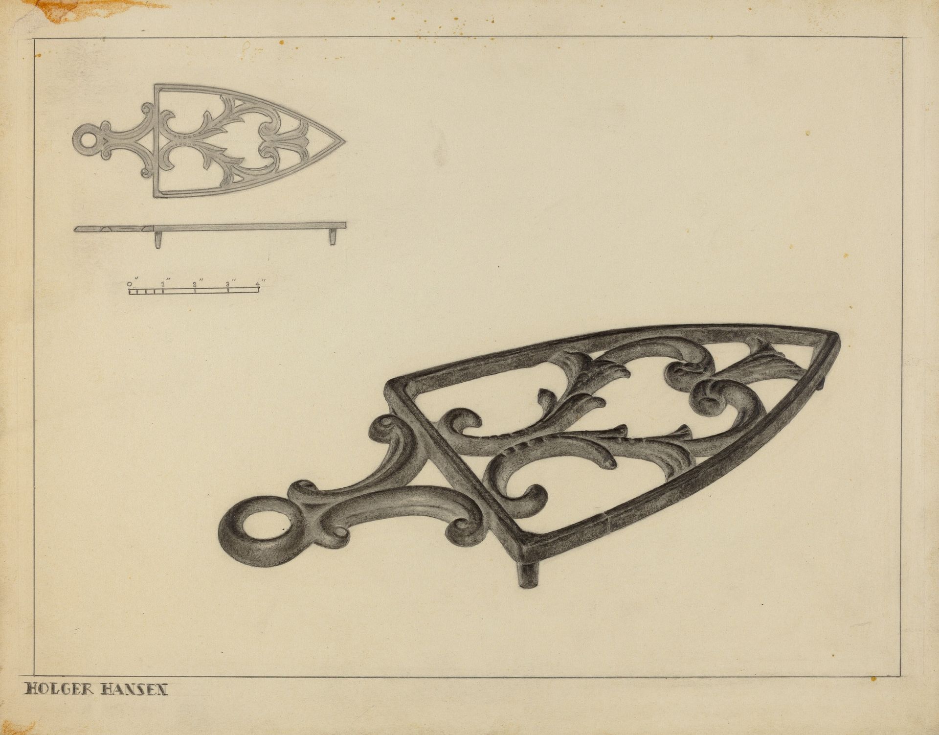 Flat Iron Holder by Holger Hansen