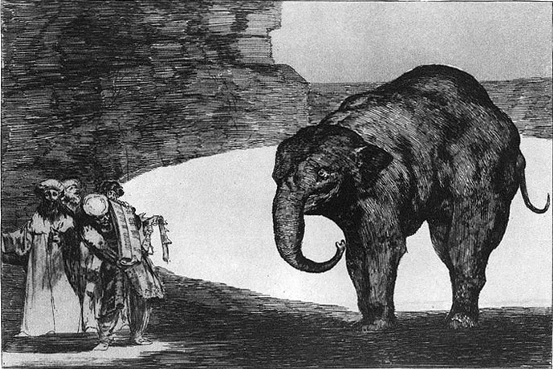 Other laws by the people or beast Absurdity by Francisco de Goya