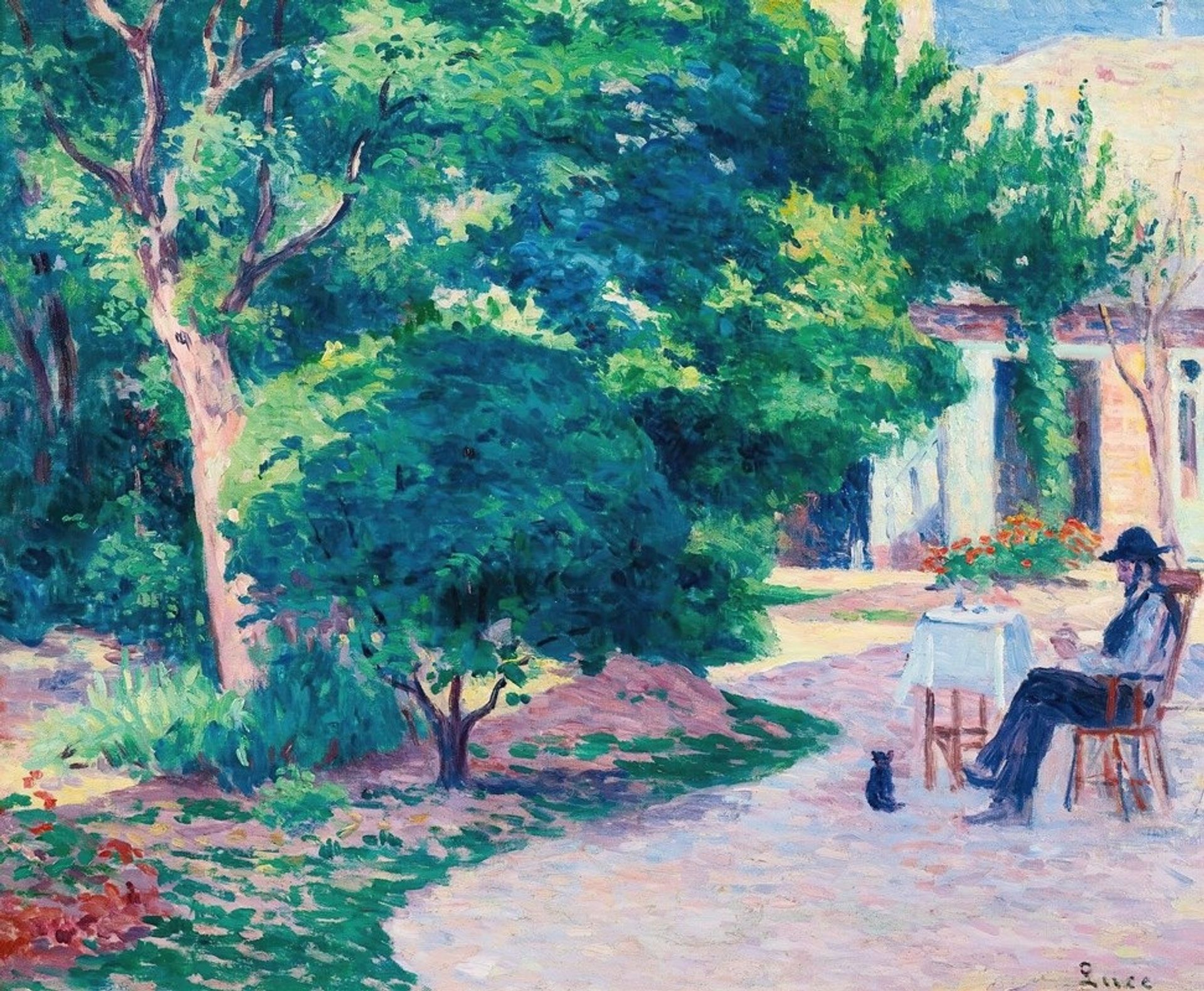Paris, Le Jardin D’alexandre Charpentier Au Hameau Boileau by Maximilien Luce