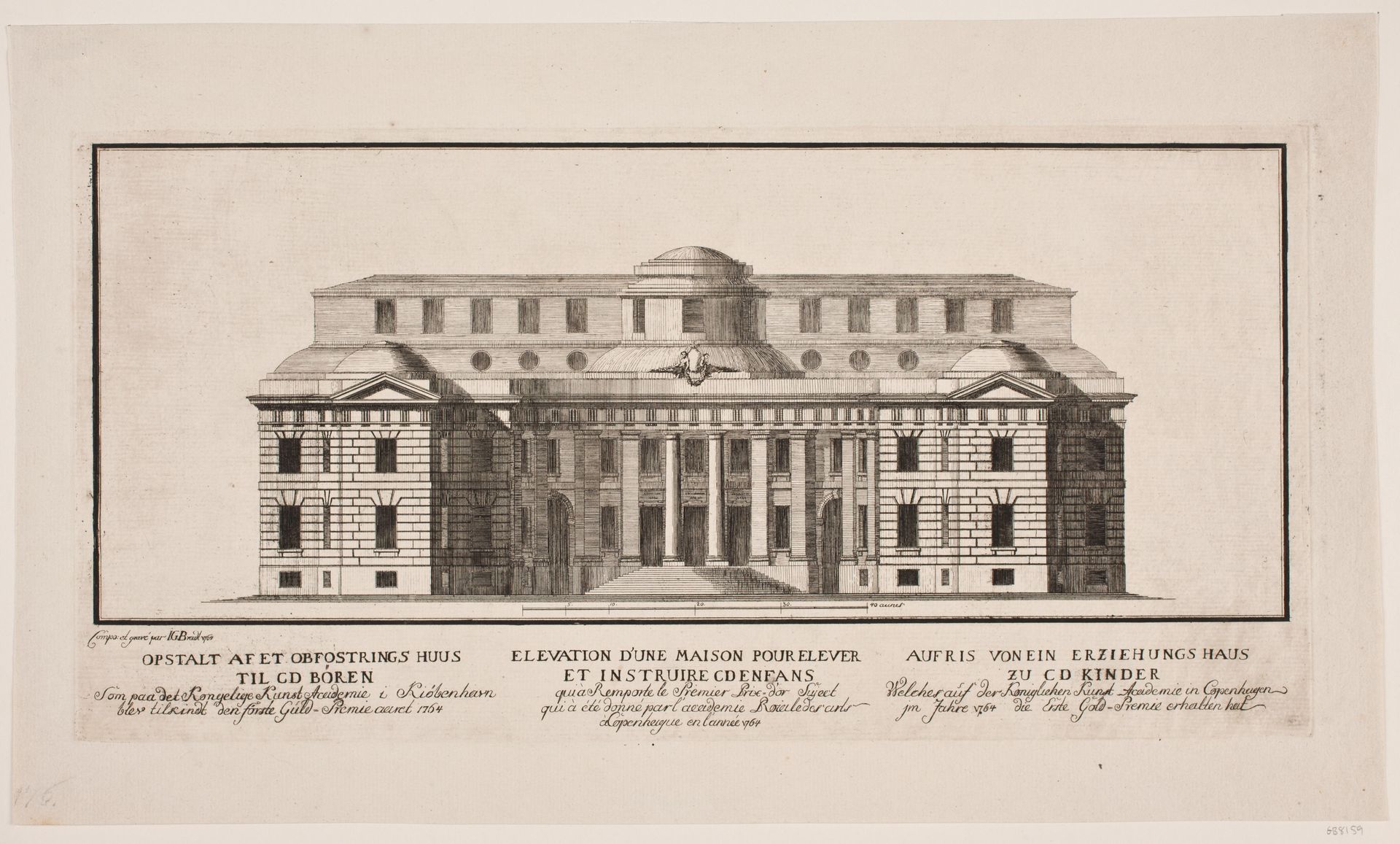 "Opstalt af et opfostringshus" by Johannes Gottfred Bradt