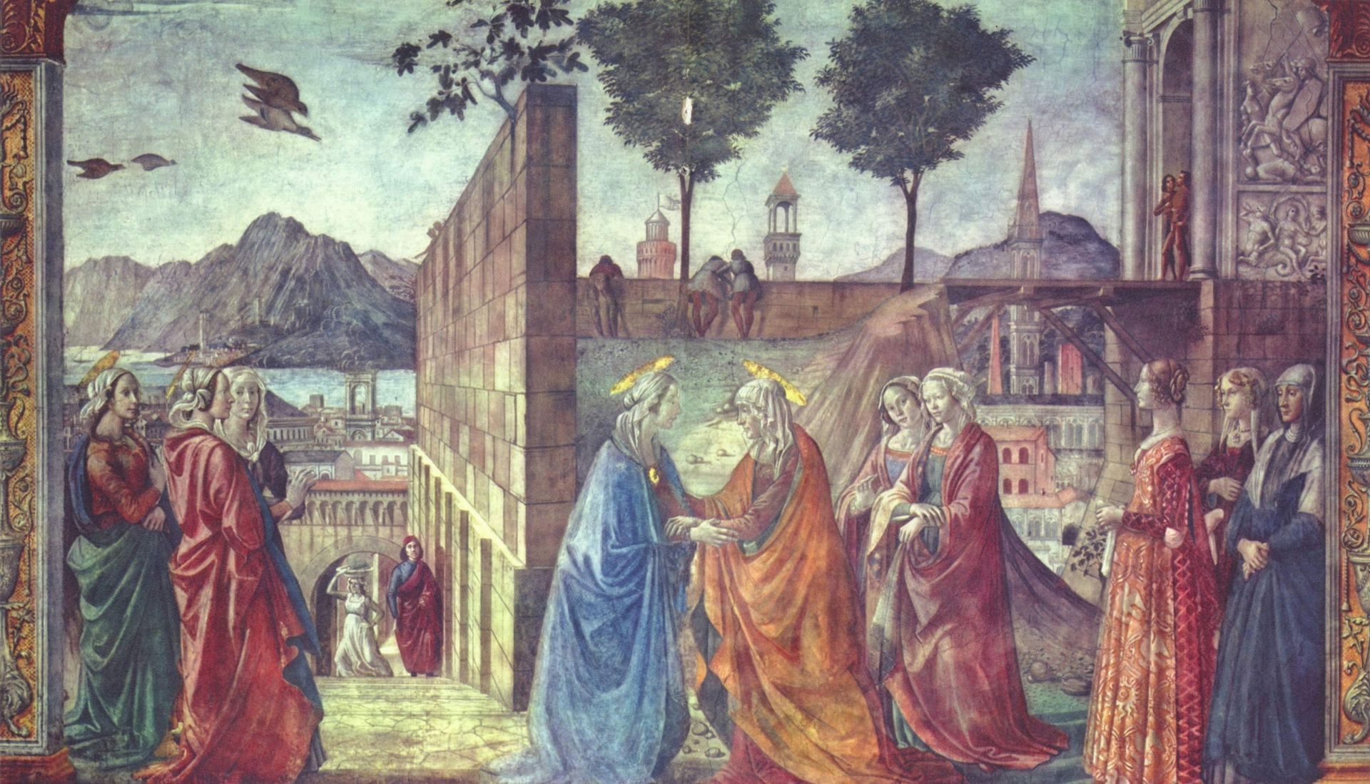 The Visitation by Domenico Ghirlandaio