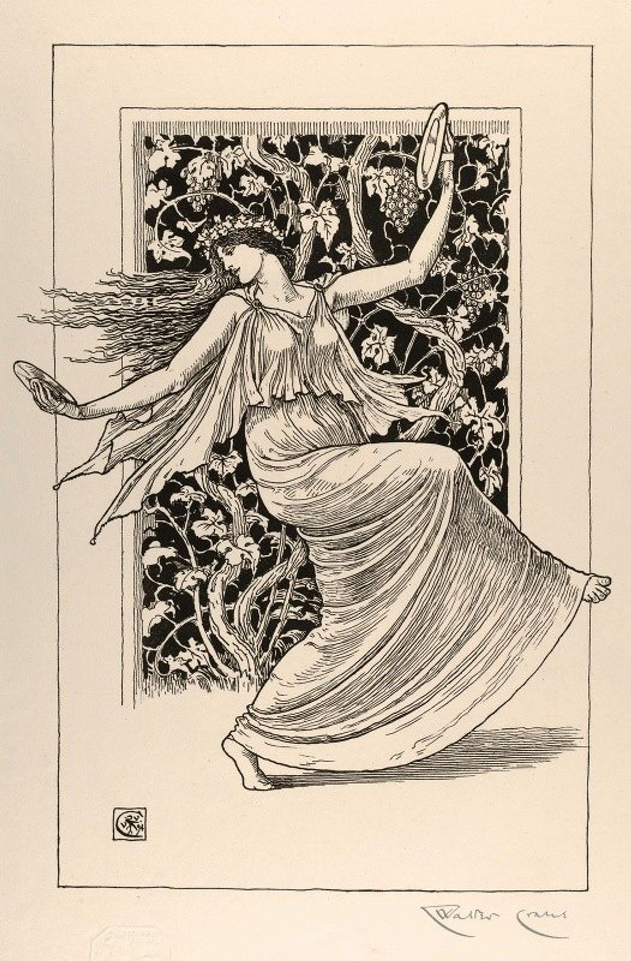 Dancing Nymph by Walter Crane