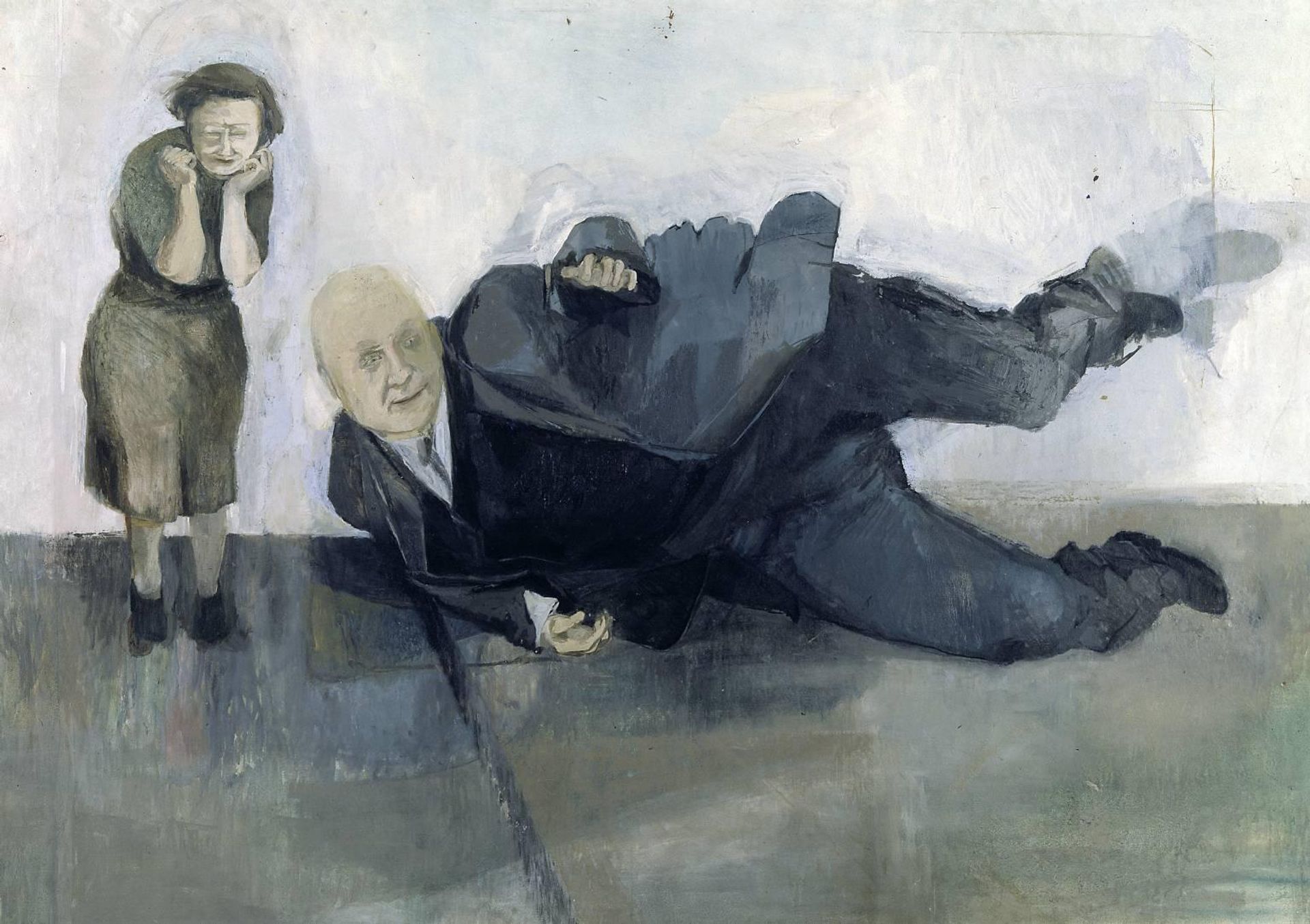 A Man who Suddenly Fell Over by  Michael Andrews