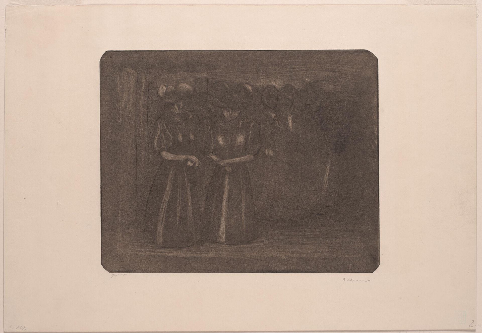 Street Scene at Night by Edvard Munch