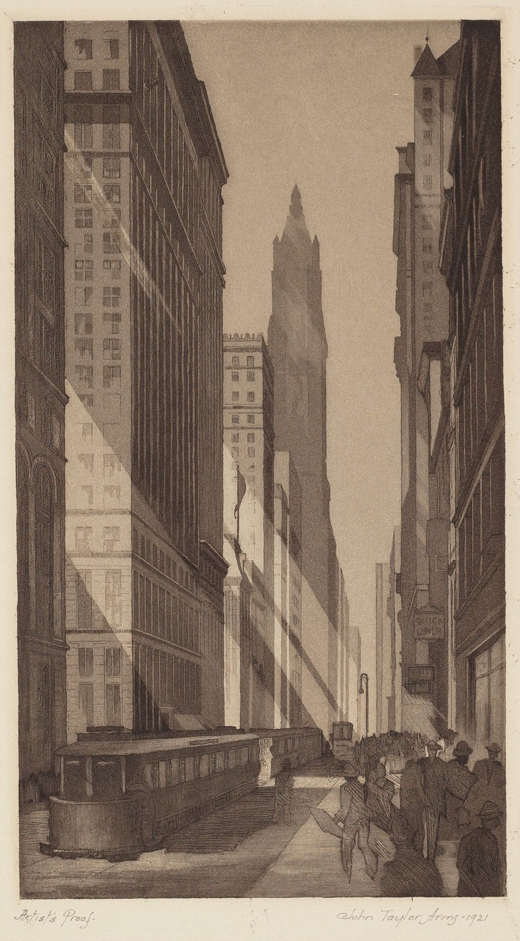 Downtown, New York by John Taylor Arms