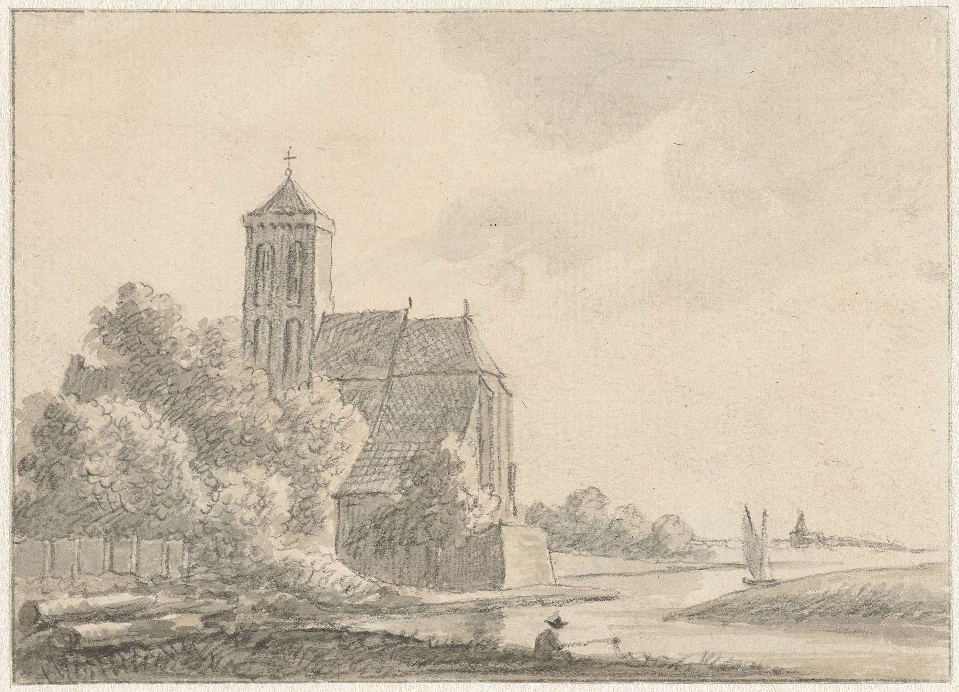 Gezicht op Cuijk by Hendrik Tavenier