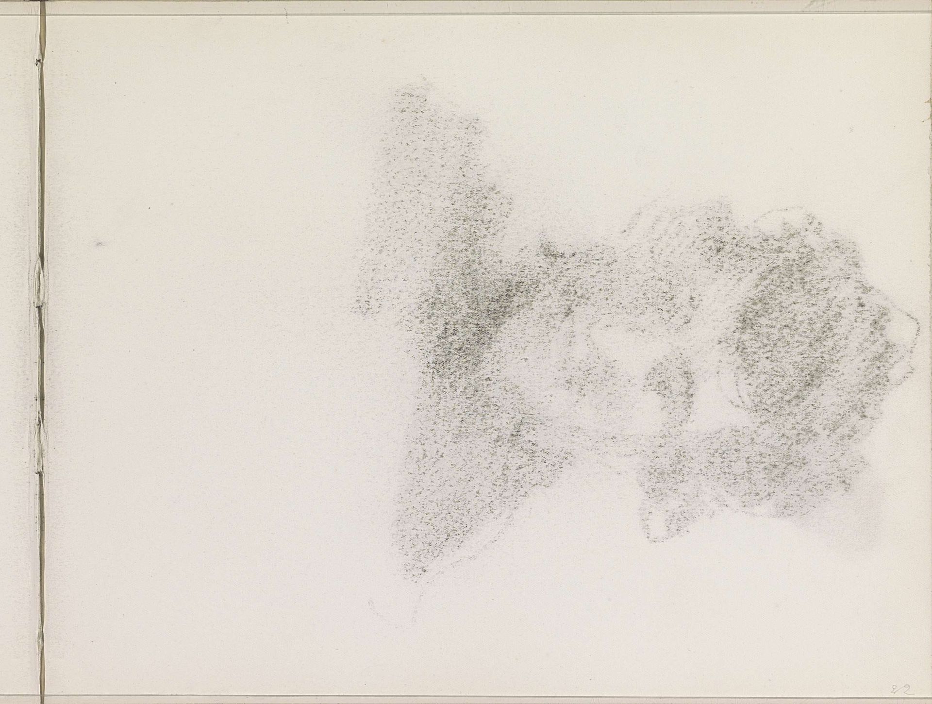 Abklatsch van de krijttekening op blad 21 verso by Isaac Israels