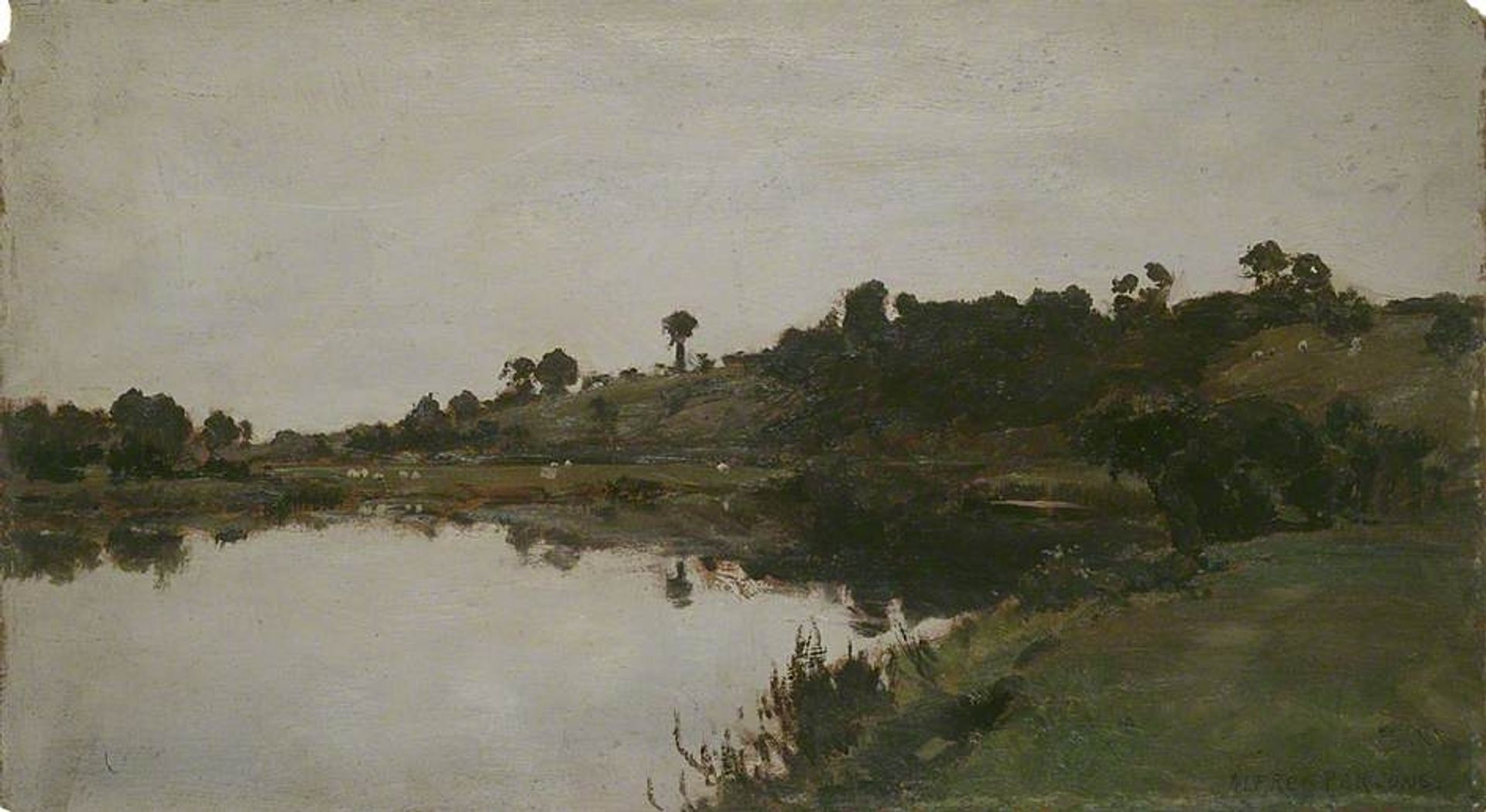 River Landscape by Alfred Parsons