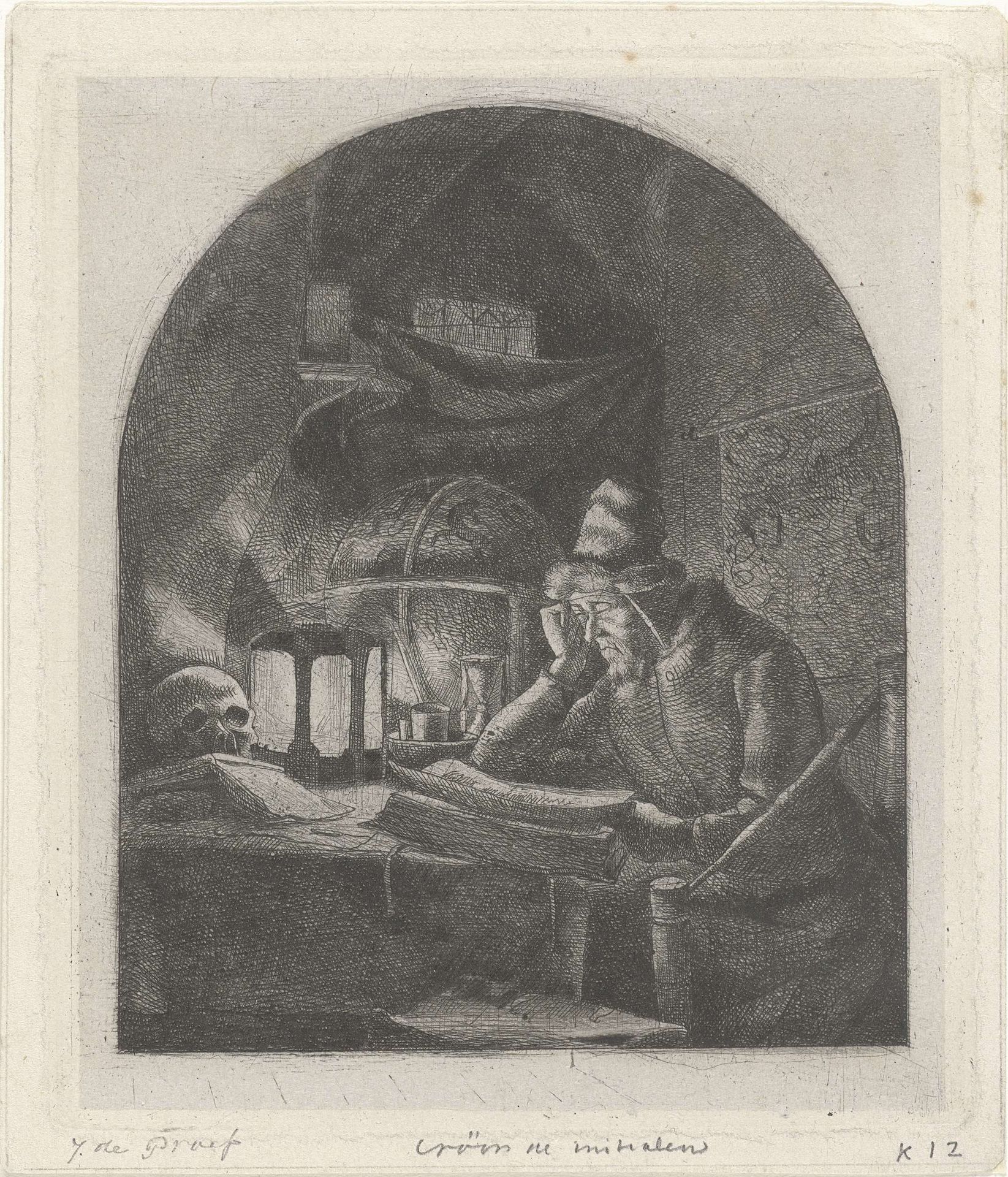 Geleerde in zijn studie by Jacobus Ludovicus Cornet