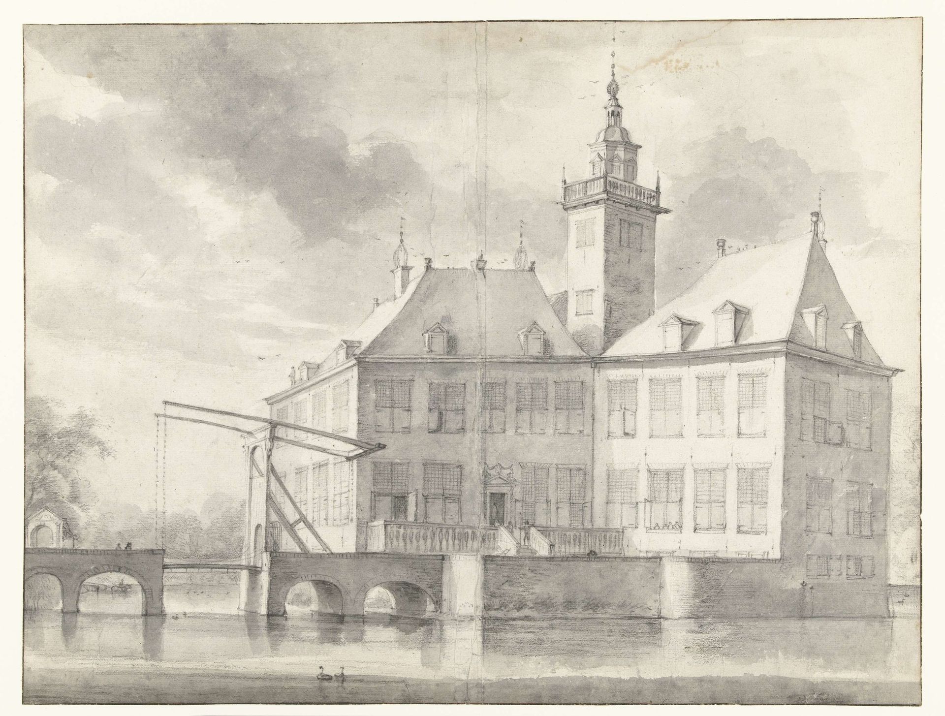 View of Huis te Werve or Klein-Matenes, Seen from the South by Roelant Roghman
