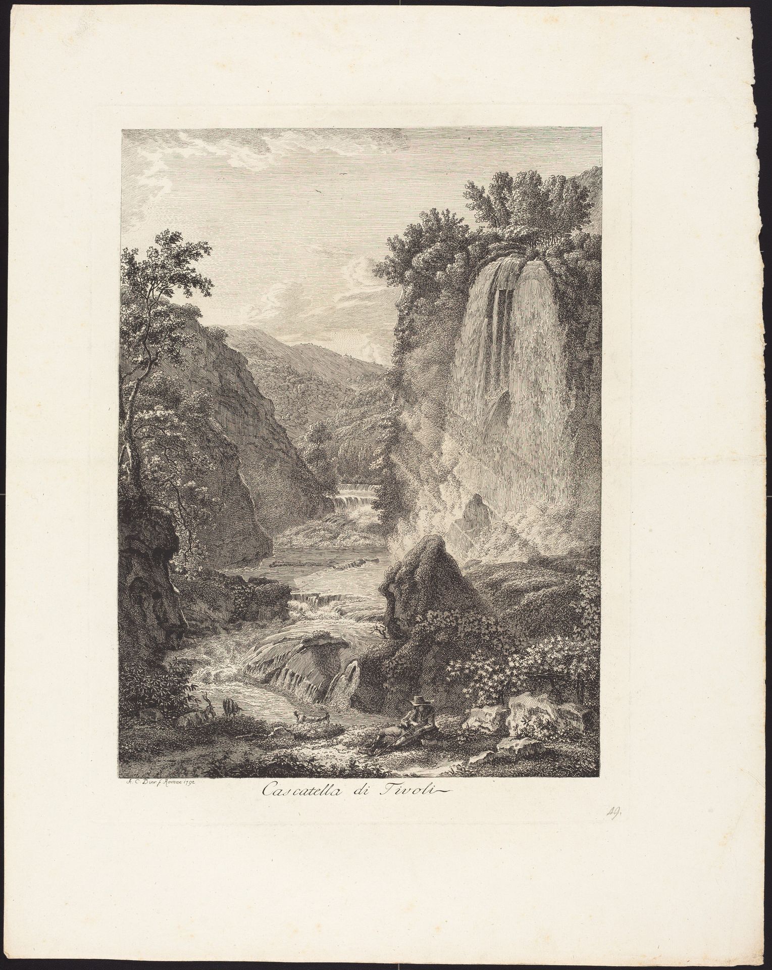 Cascatella di Tivoli by Albert Christoph Dies