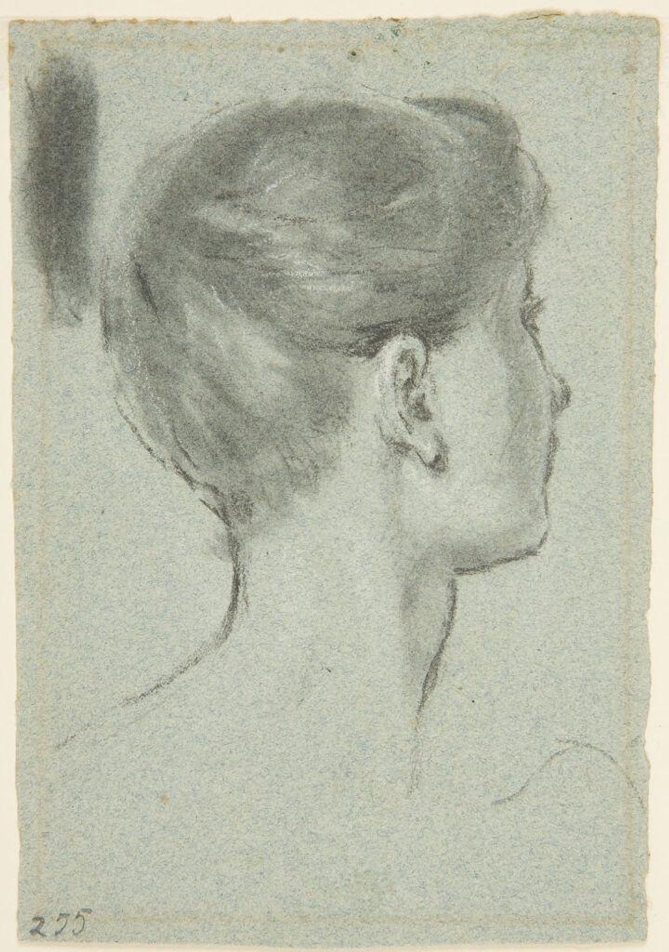 Head of a Woman with her Hair Up, in Profile by Washington Allston