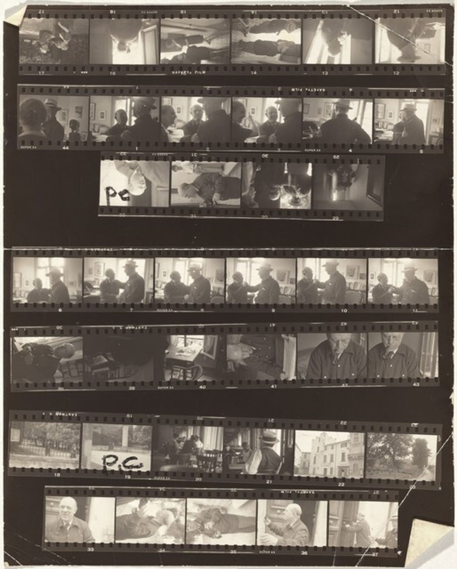 Pablo Casals--Prades, France no number by Robert Frank