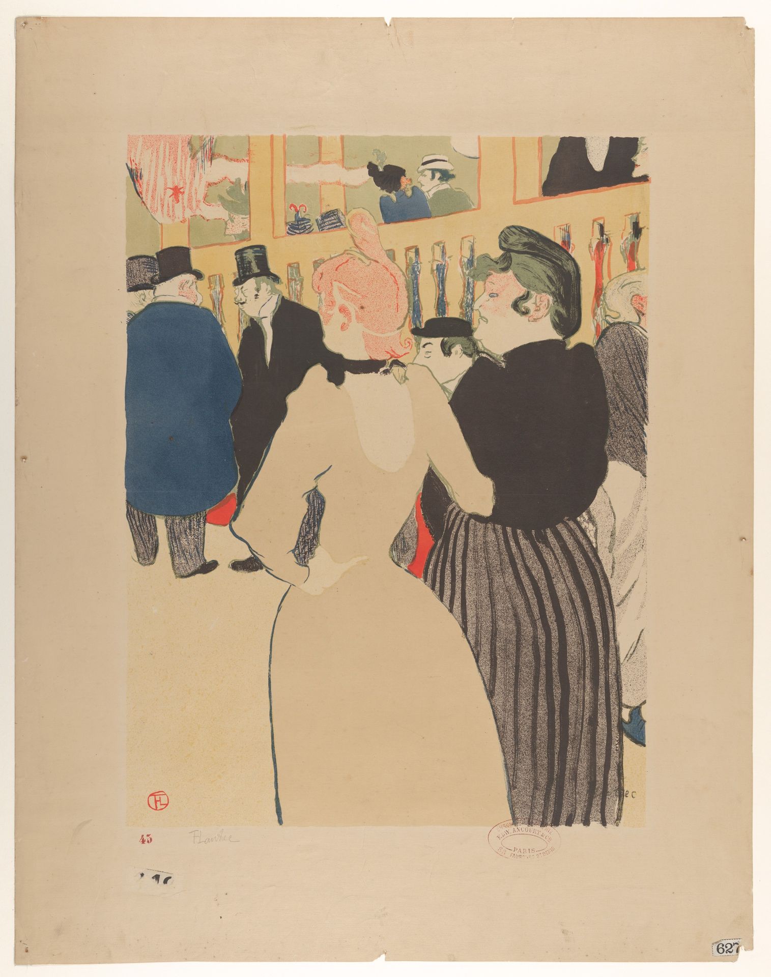 At the Moulin Rouge:  La Goulue and Her Sister by Henri de Toulouse-Lautrec