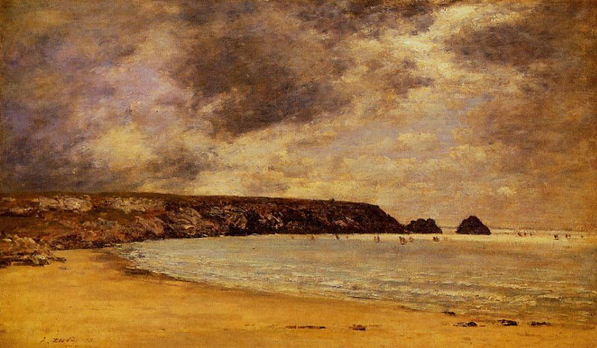 Camaret, the Bay by Eugène Boudin