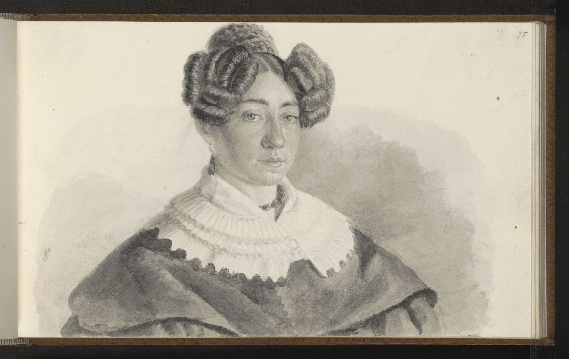Portret van Cornelia Christina Johanna Baartz-Engels by Christian Heinrich Gottlieb Steuerwald