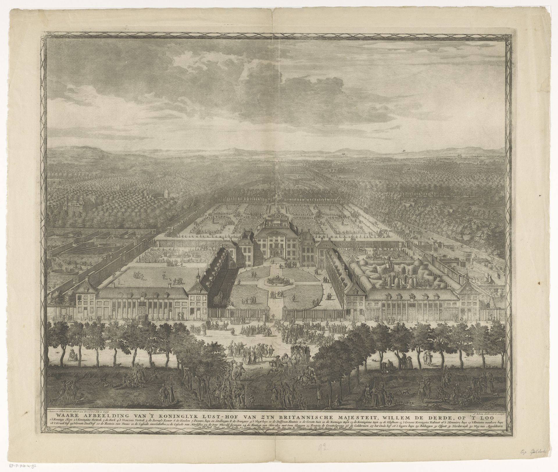 Gezicht op Paleis Het Loo by Laurens Scherm