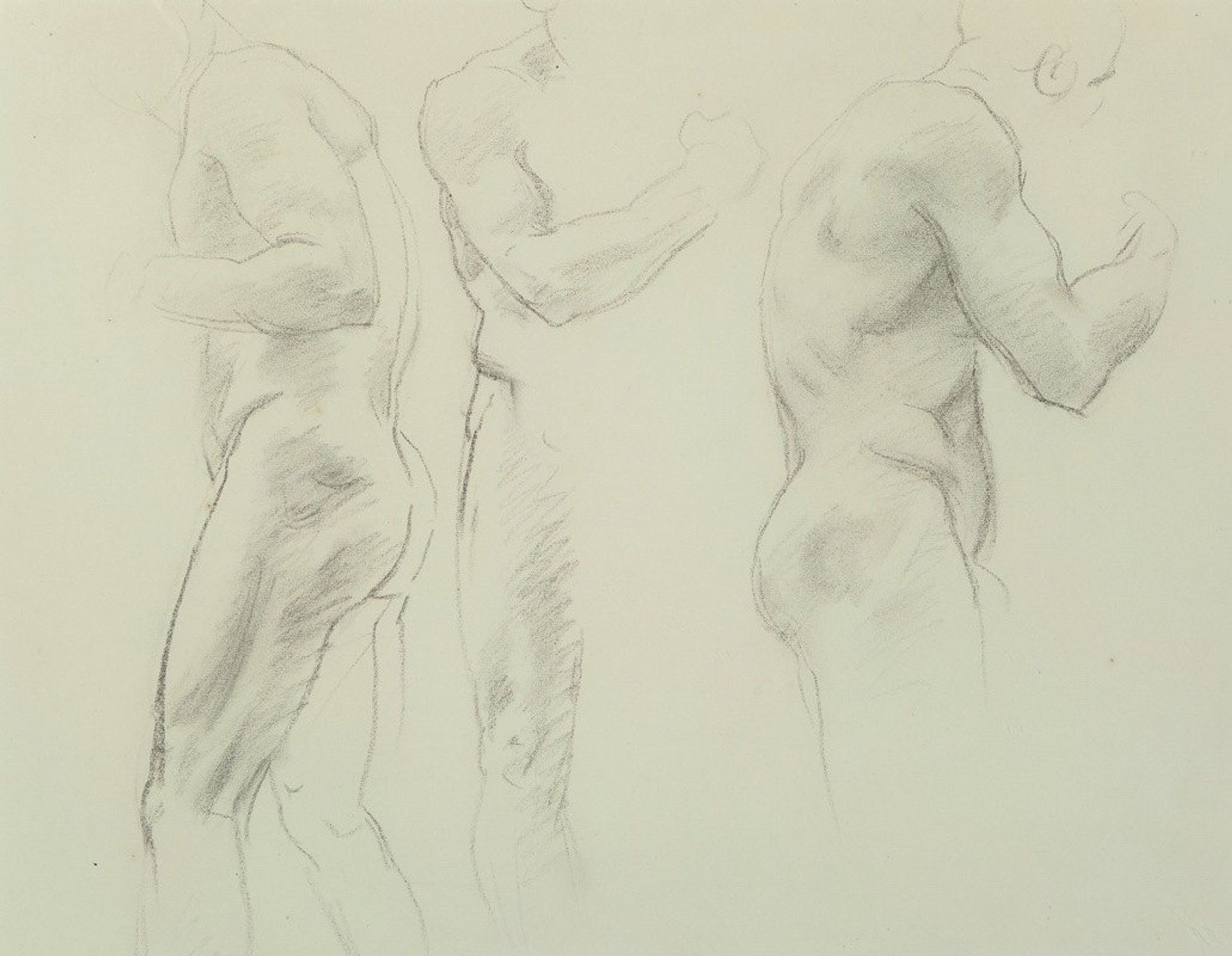 Three Male Studies by John Singer Sargent