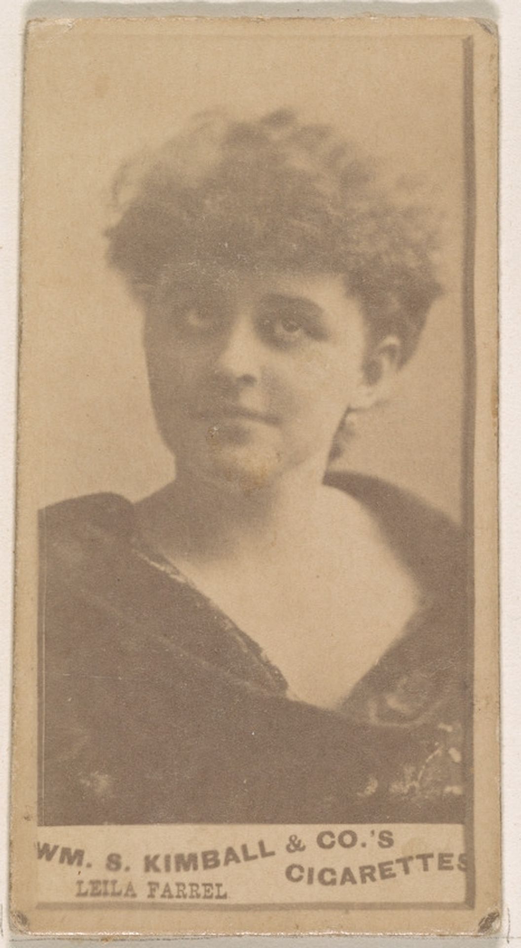 Leila Farrel, from the Actresses series (N203) issued by Wm. S. Kimball & Co. by William S. Kimball & Company