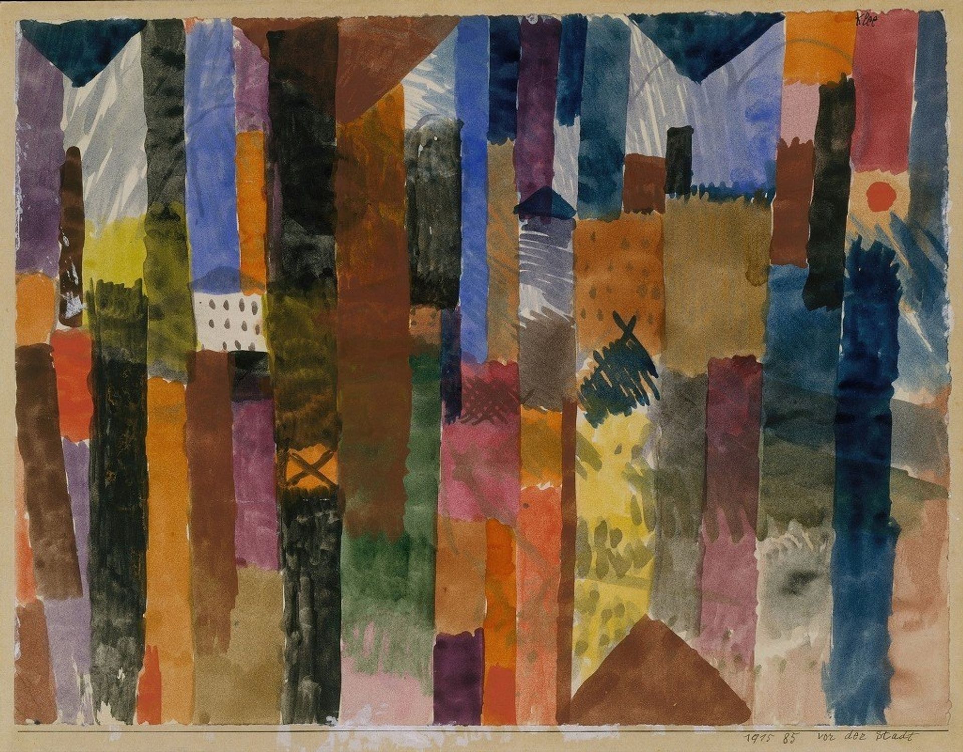 Before the Town by Paul Klee