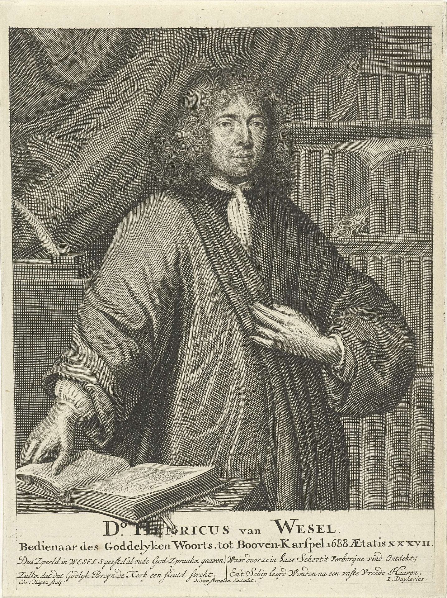 Portret van Henricus van Wesel by Christiaan Hagen